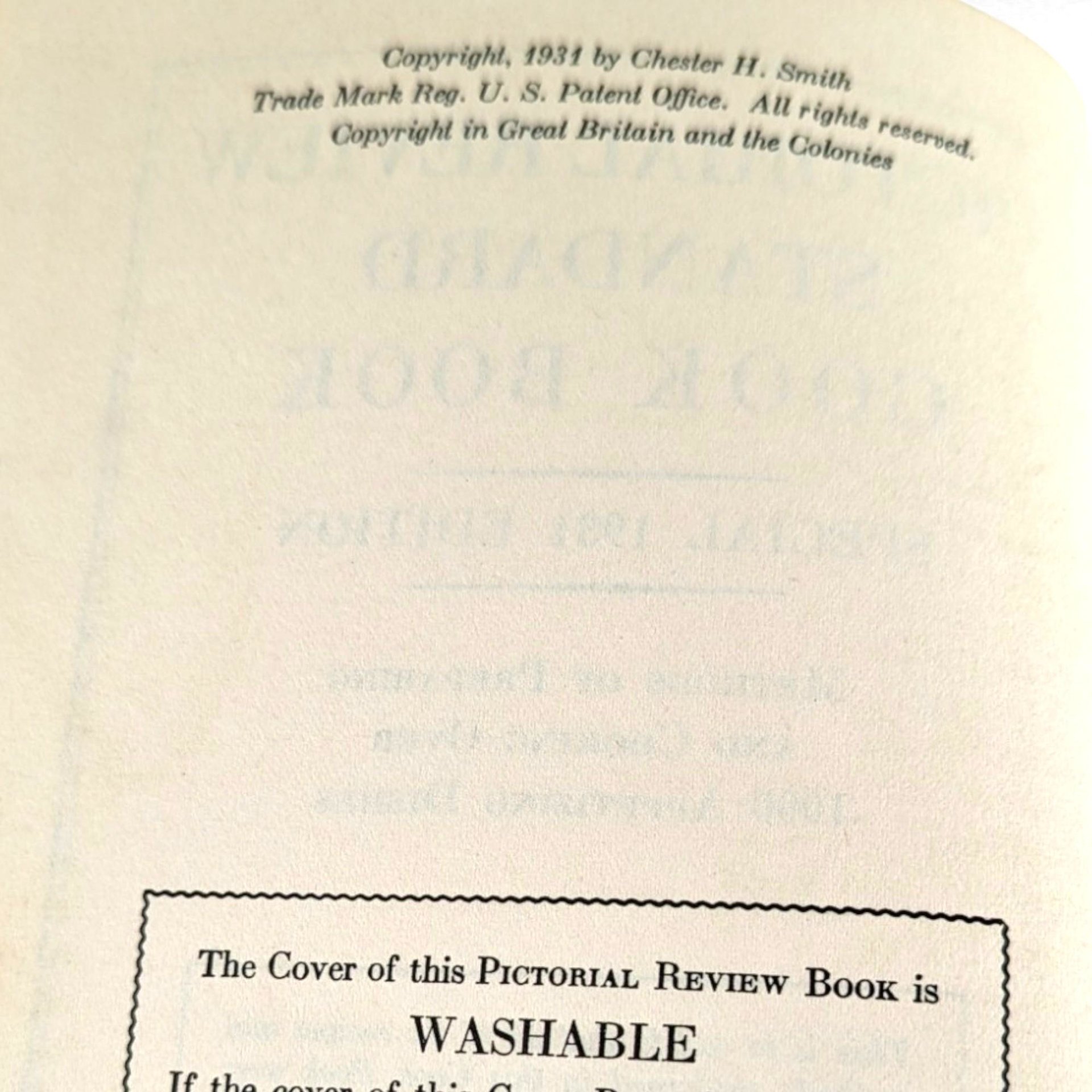 1931 Pictorial Review Standard Cook Book