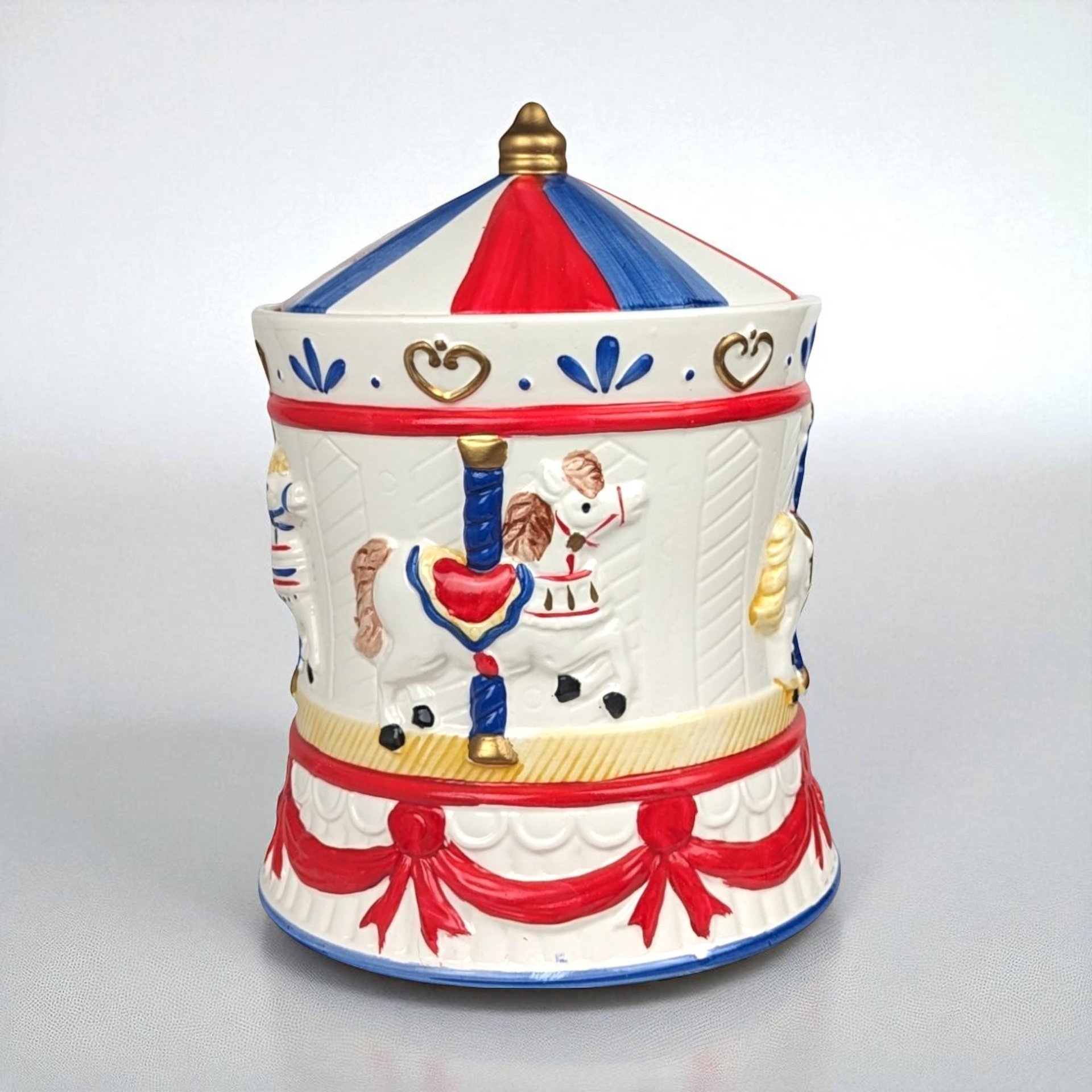 Vintage AMC Carousel Musical Cookie Jar