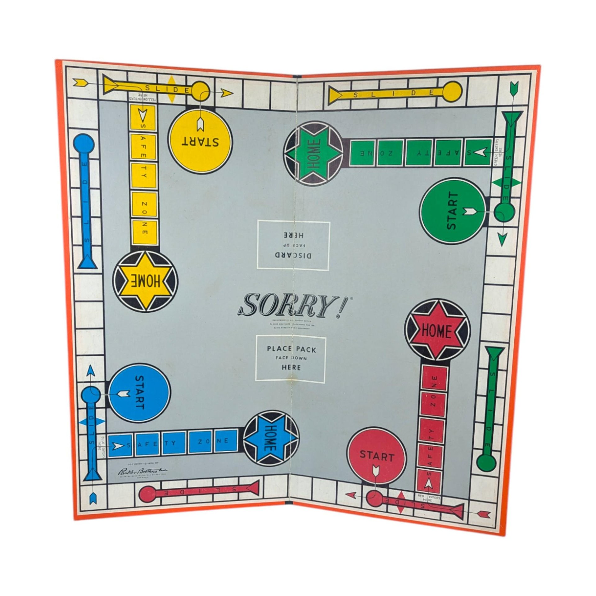 1964 Sorry! Parker Brothers Game: Board Game