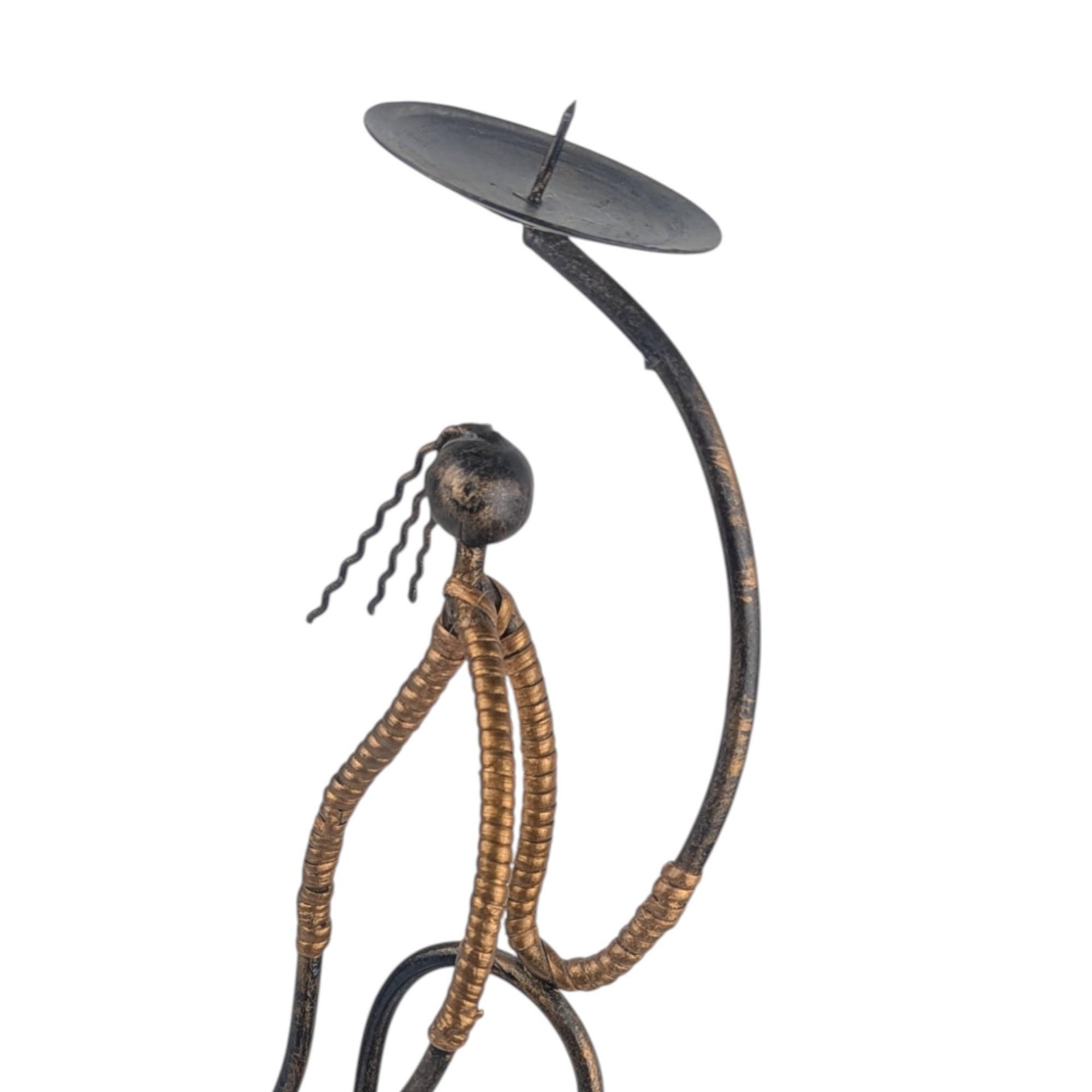 Vintage Lu Lu Collection Metal 2 Candle Holder