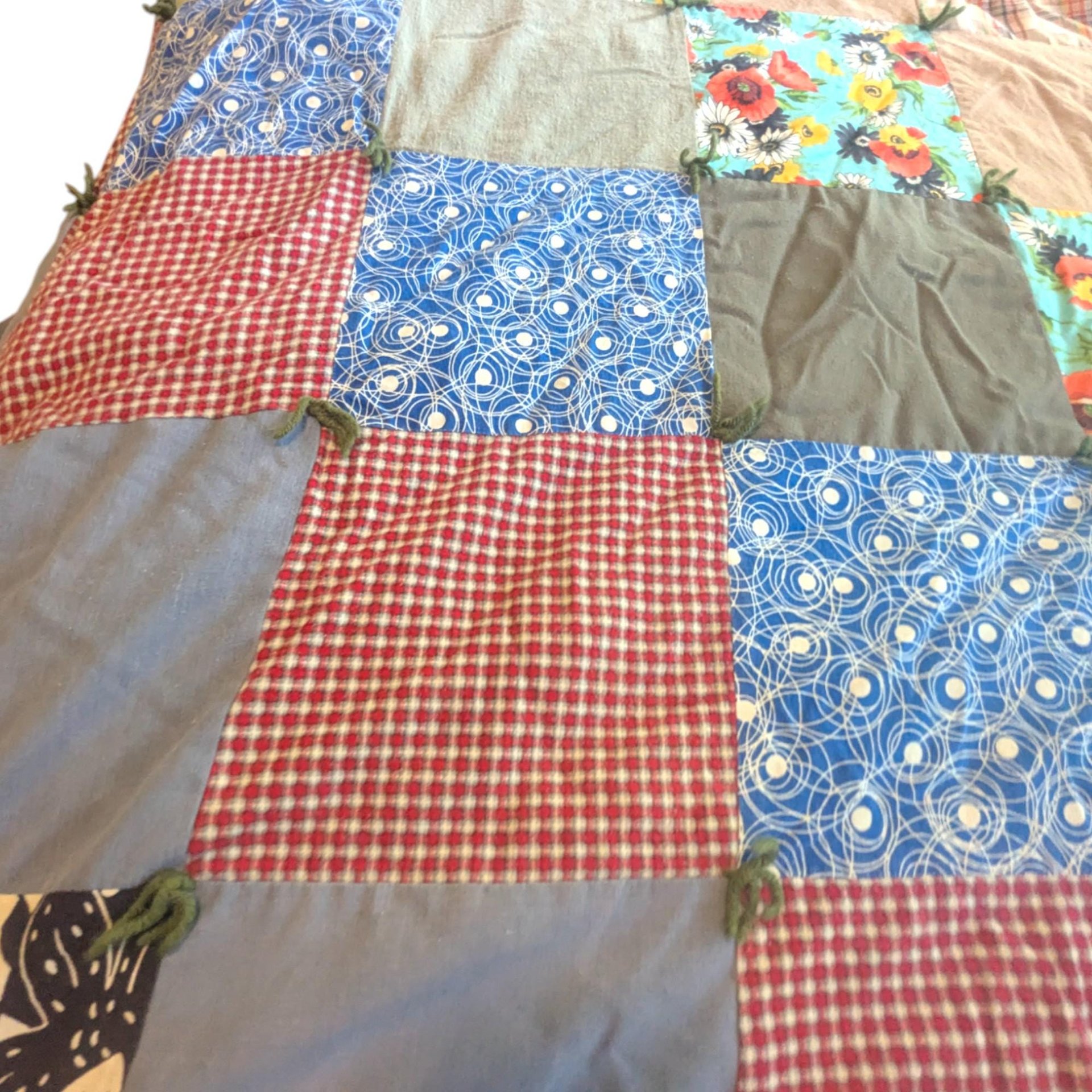 Vintage Handmade Patchwork Quilt