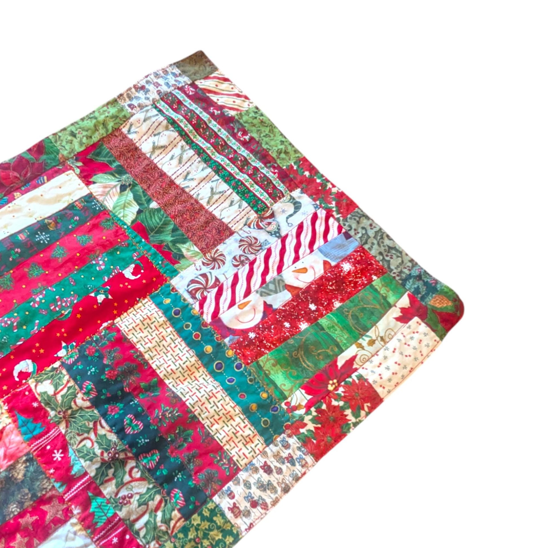 Vintage Handmade Christmas Table Runner