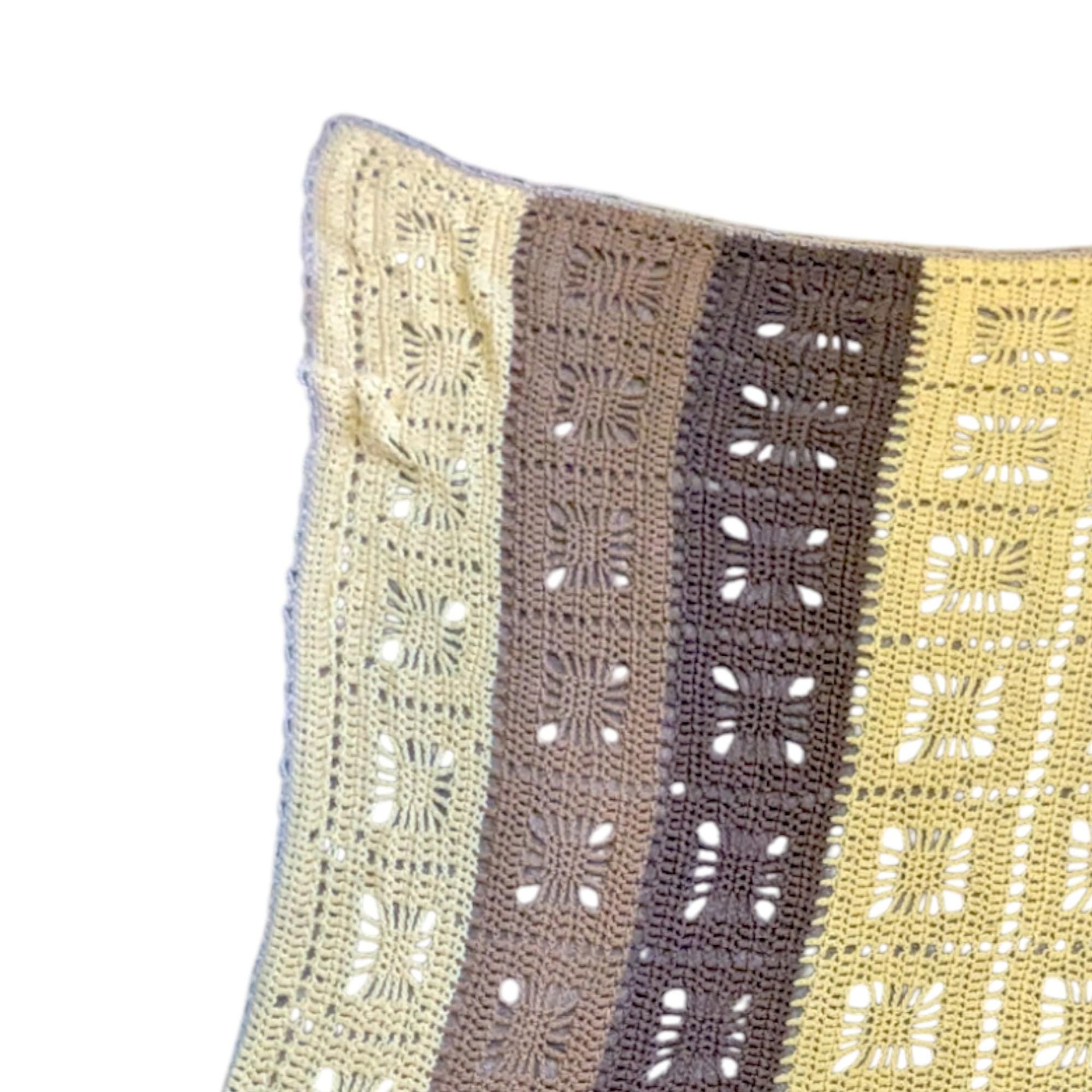 Vintage Crocheted Throw Blanket