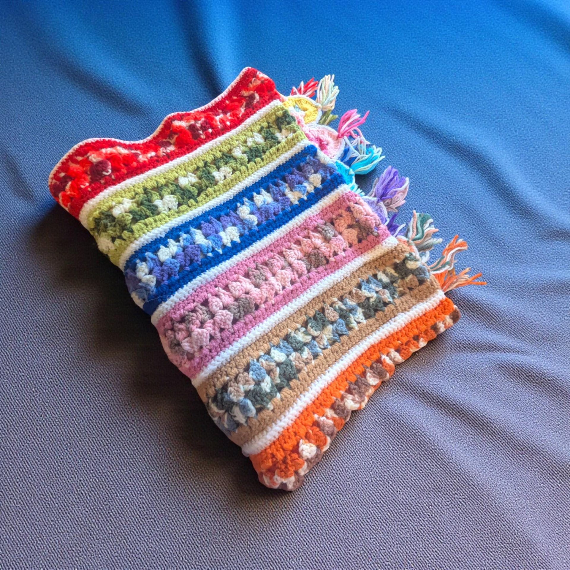 Vintage Handmade Crochet Throw