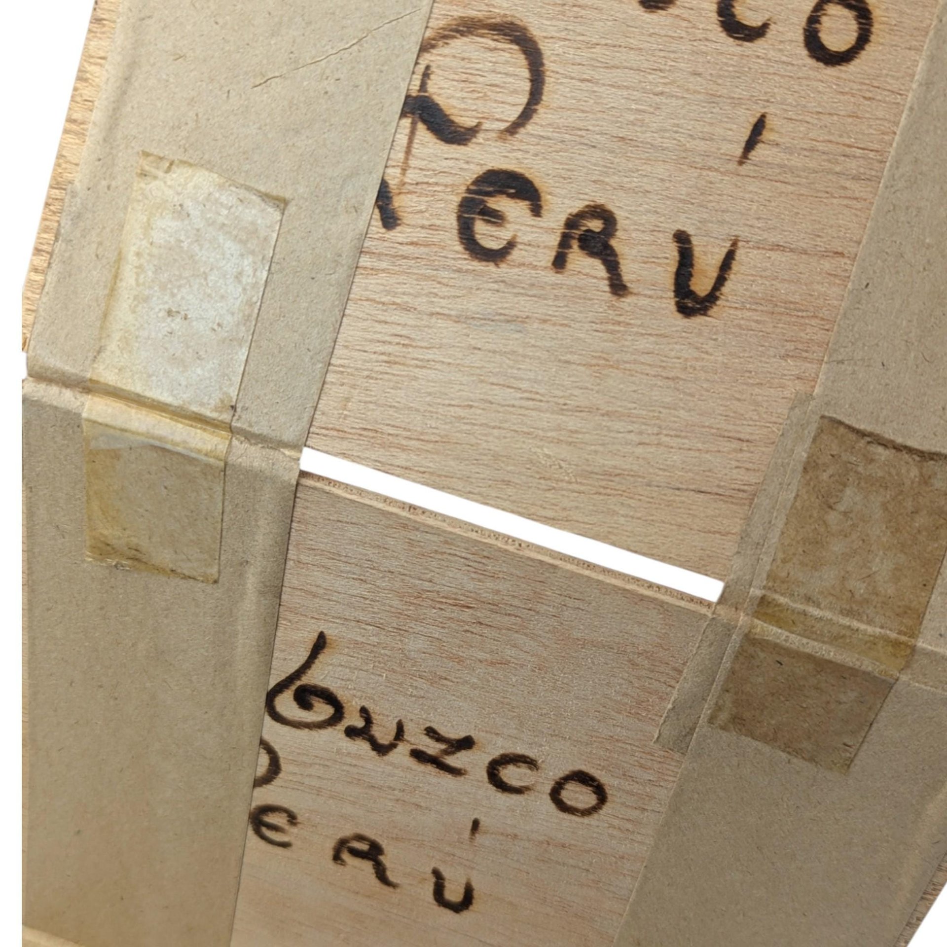 Vintage Peru Wood Burned Wall Art