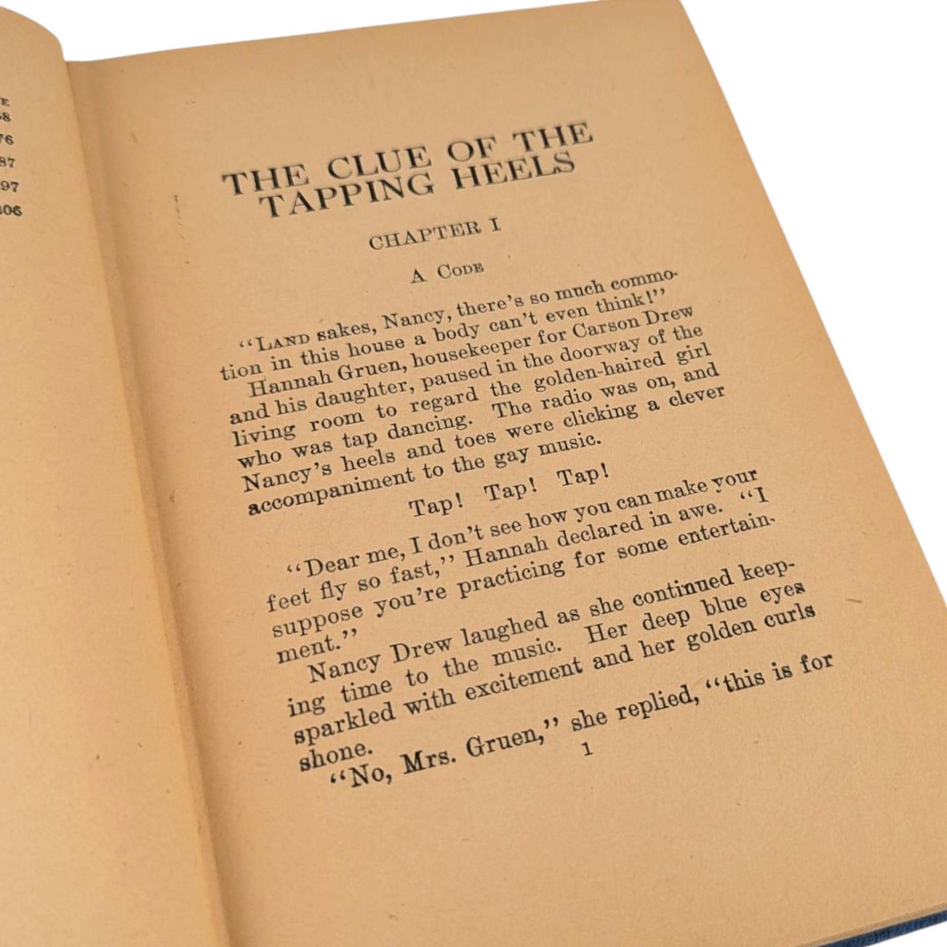 1939 The Clue of the Tapping Heels: Nancy Drew Hardcover