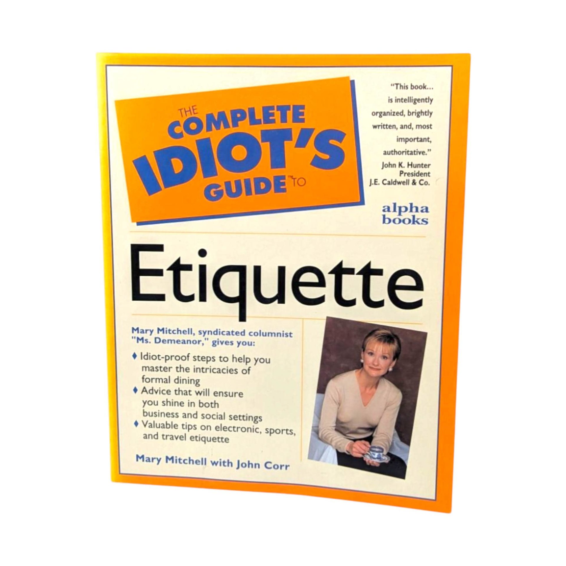 1996 The Complete Idiot's Guide to Etiquette: Mary Mitchell Book
