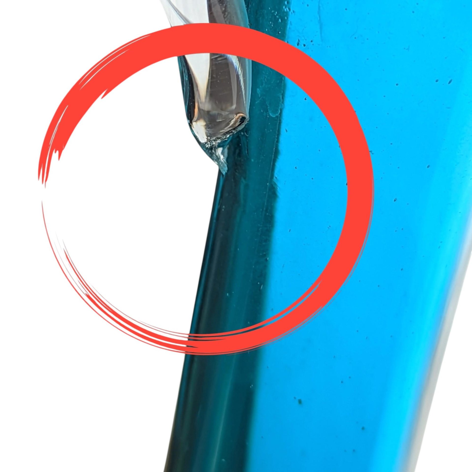 Mid-Century Blue Glass Decanter and Cordial Glass Set