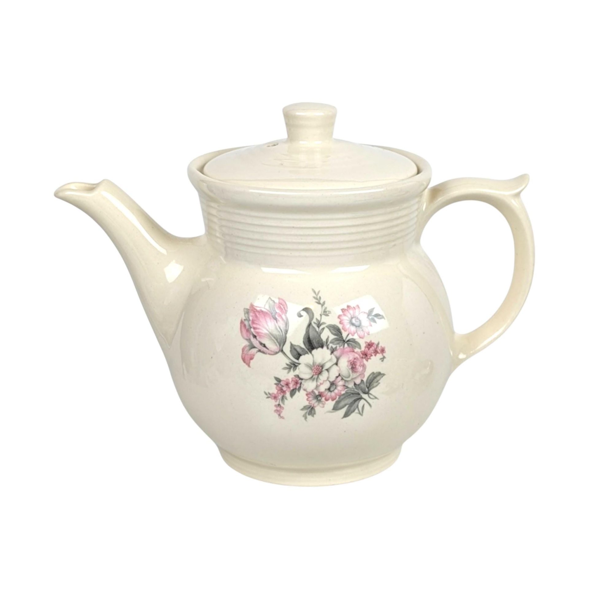 1930s Drip-O-Lator Floral Ceramic Coffee Pot
