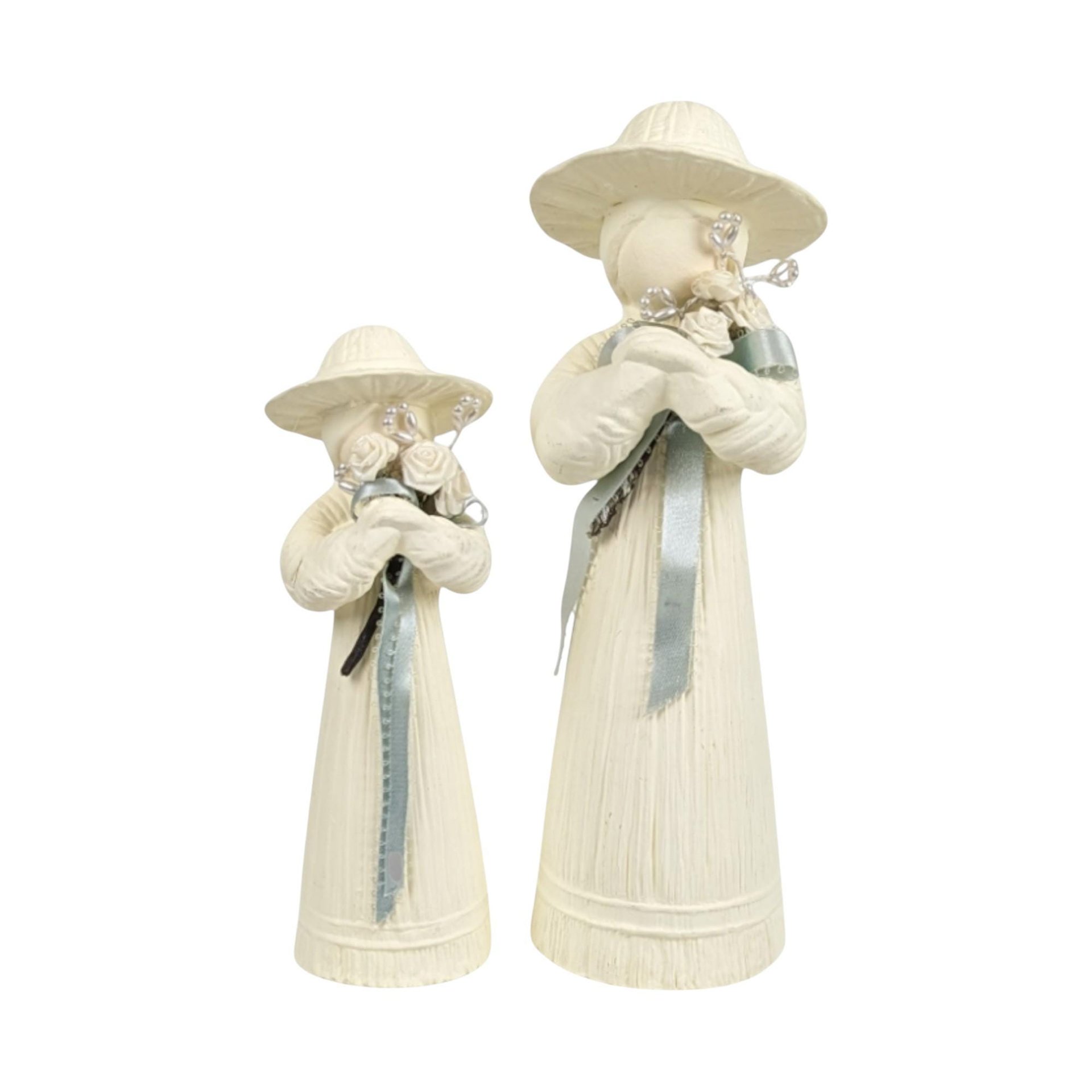 Vintage Mother and Daughter Figurines