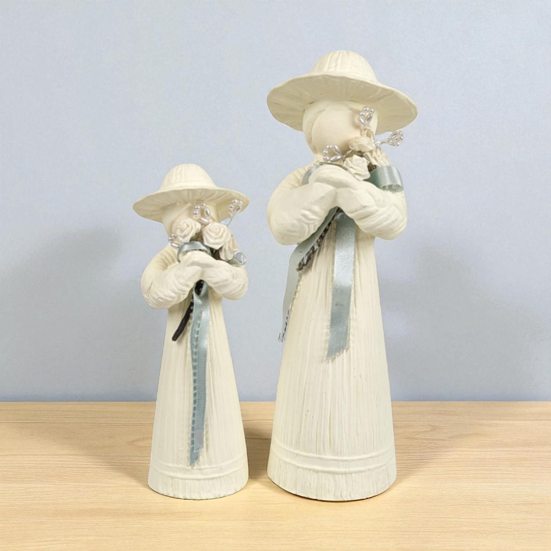 Vintage Mother and Daughter Figurines