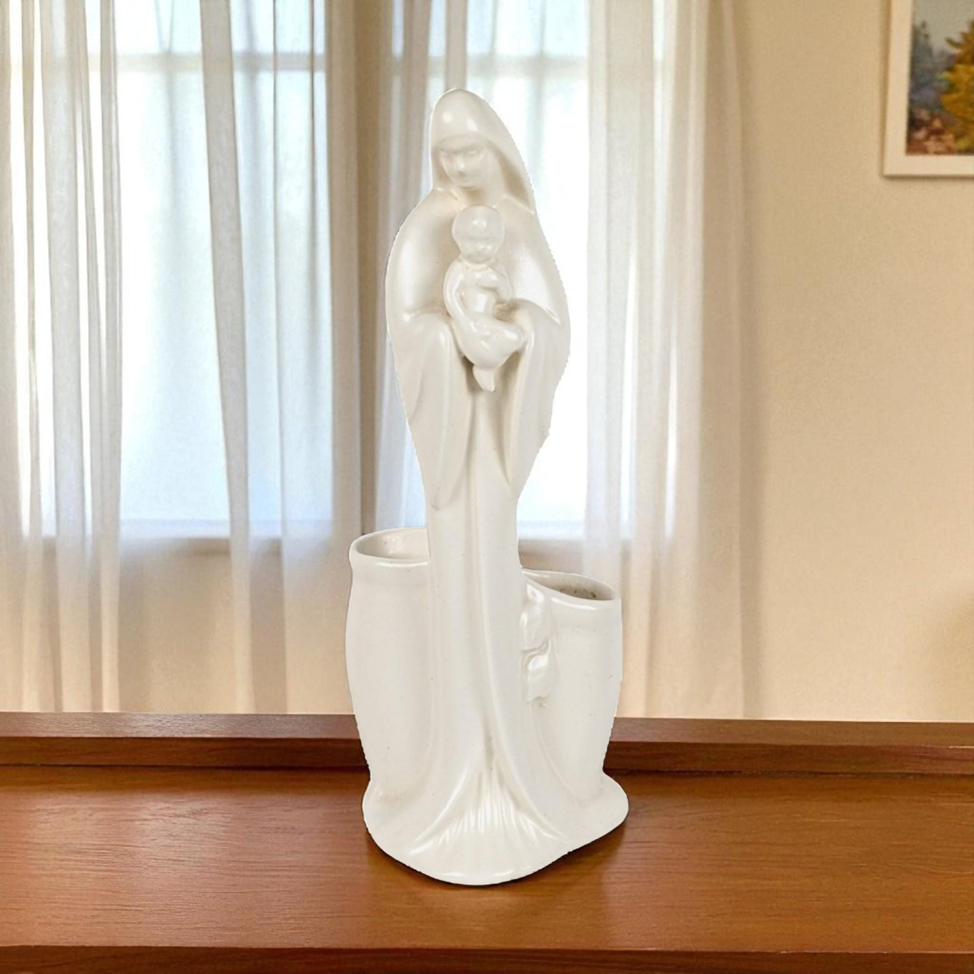 Vintage Haeger Madonna and Child Planter