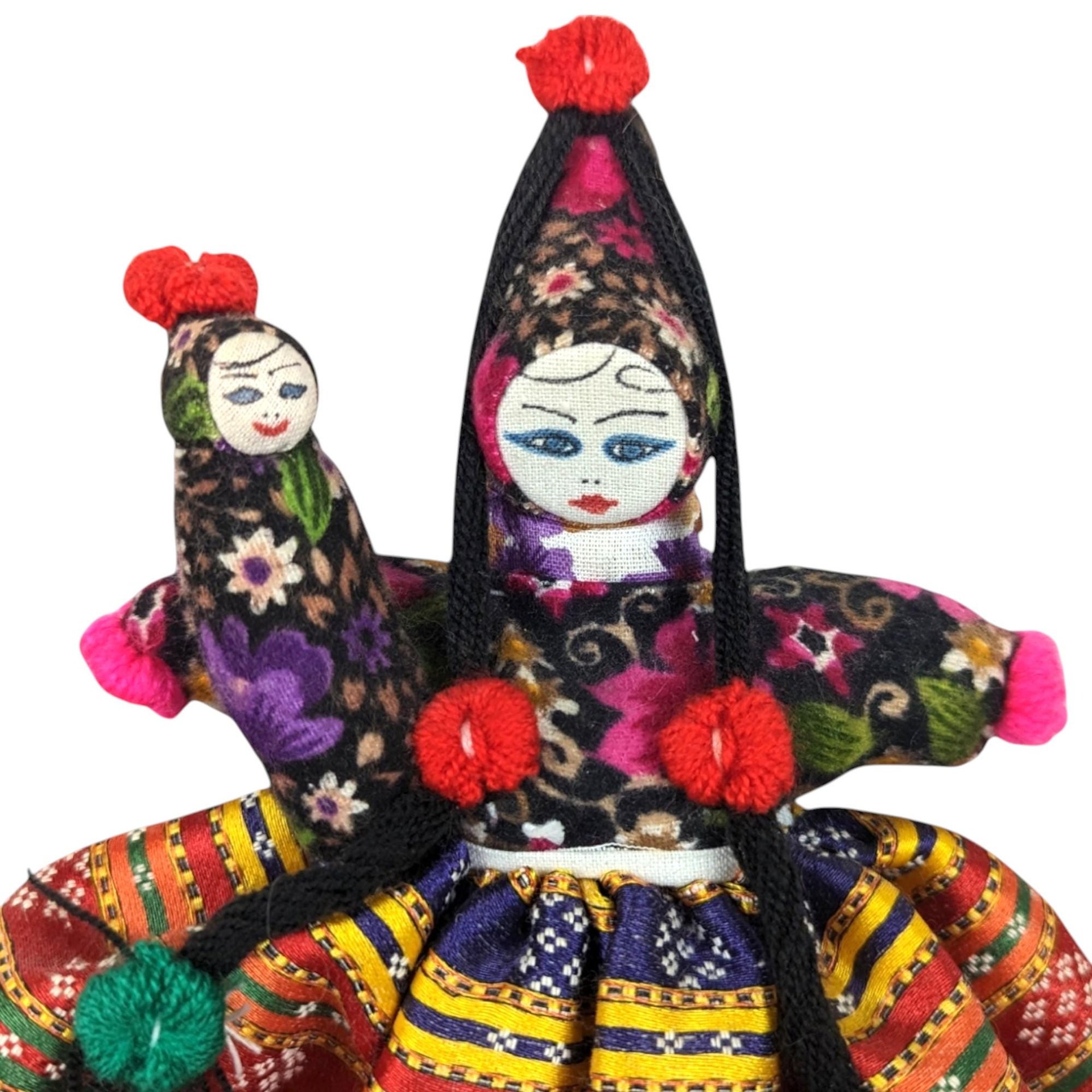 Vintage Folk Art Woman and Baby Doll