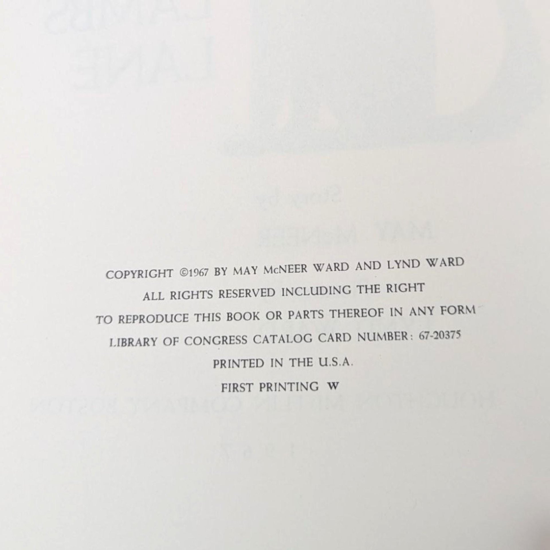 1967 The Wolf of Lambs Lane Hardcover Book