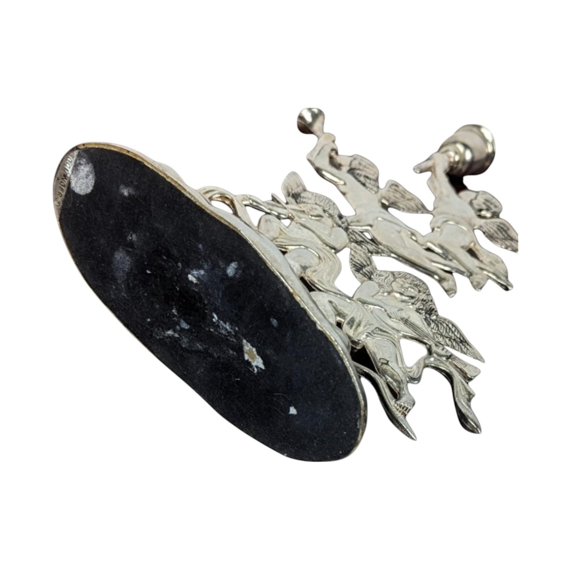 Vintage Godinger Silver Cherub Candlestick