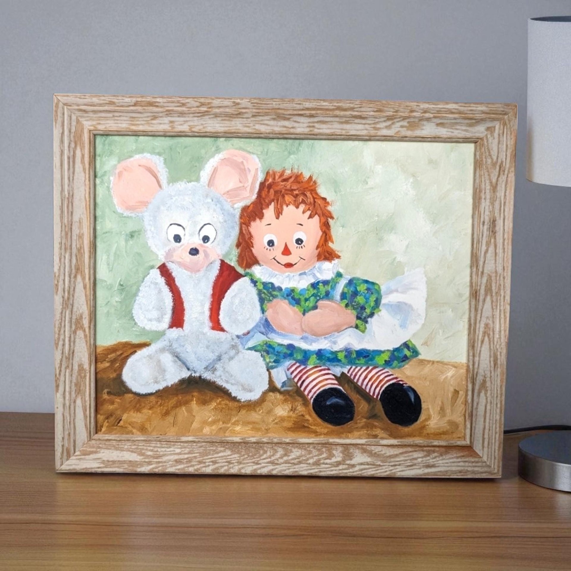 1973 Raggedy Ann Painting: Harriet Ellis Original Art