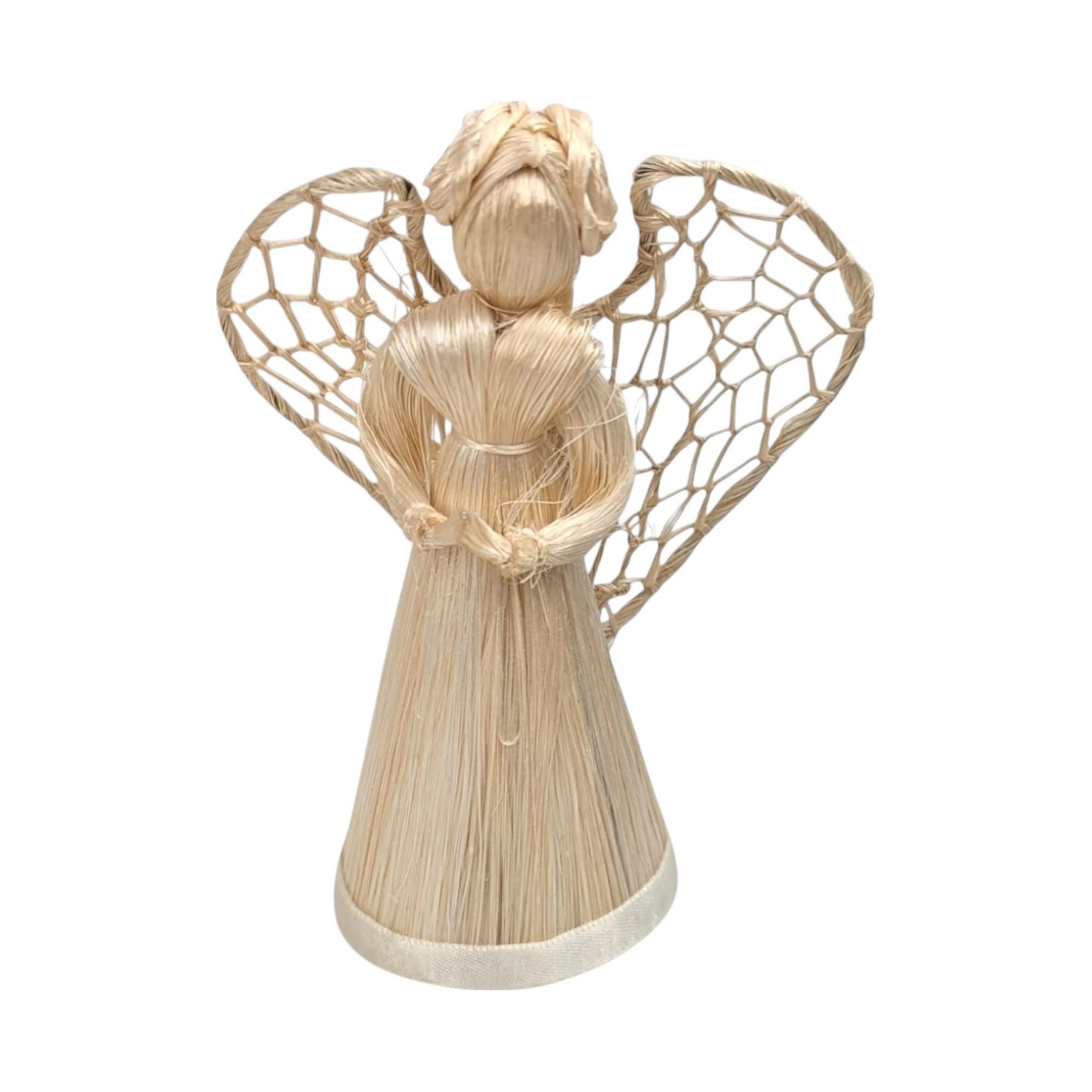 Vintage Trio of Corn Husk Angel Figurines