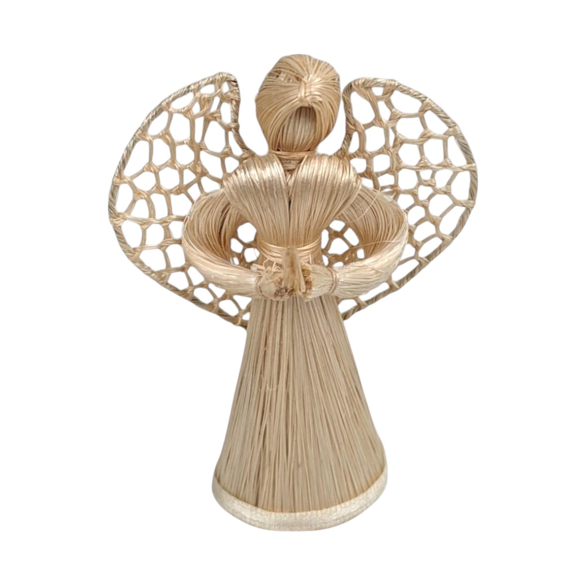 Vintage Trio of Corn Husk Angel Figurines