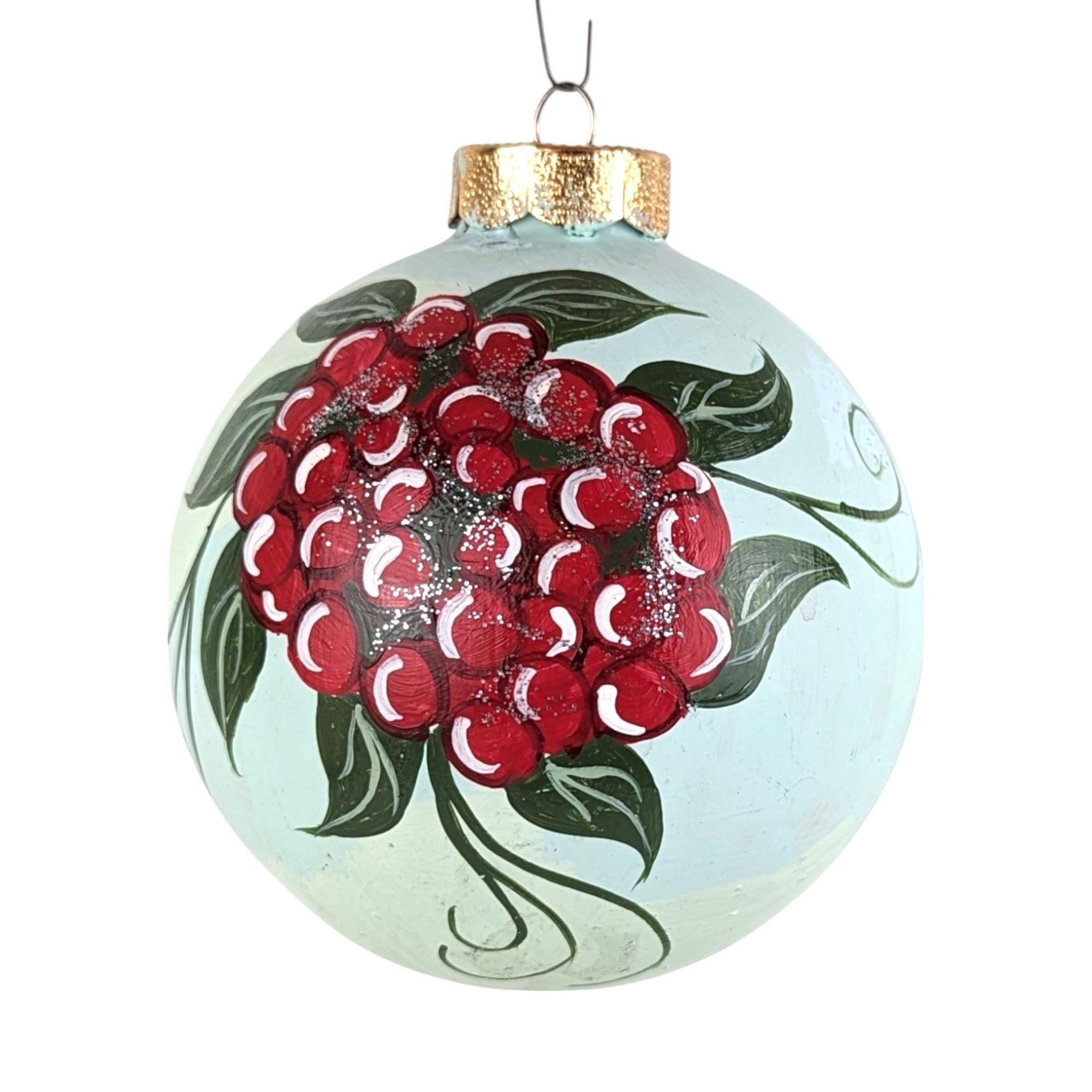 Vintage Hand Painted Oriole Bird Ornament