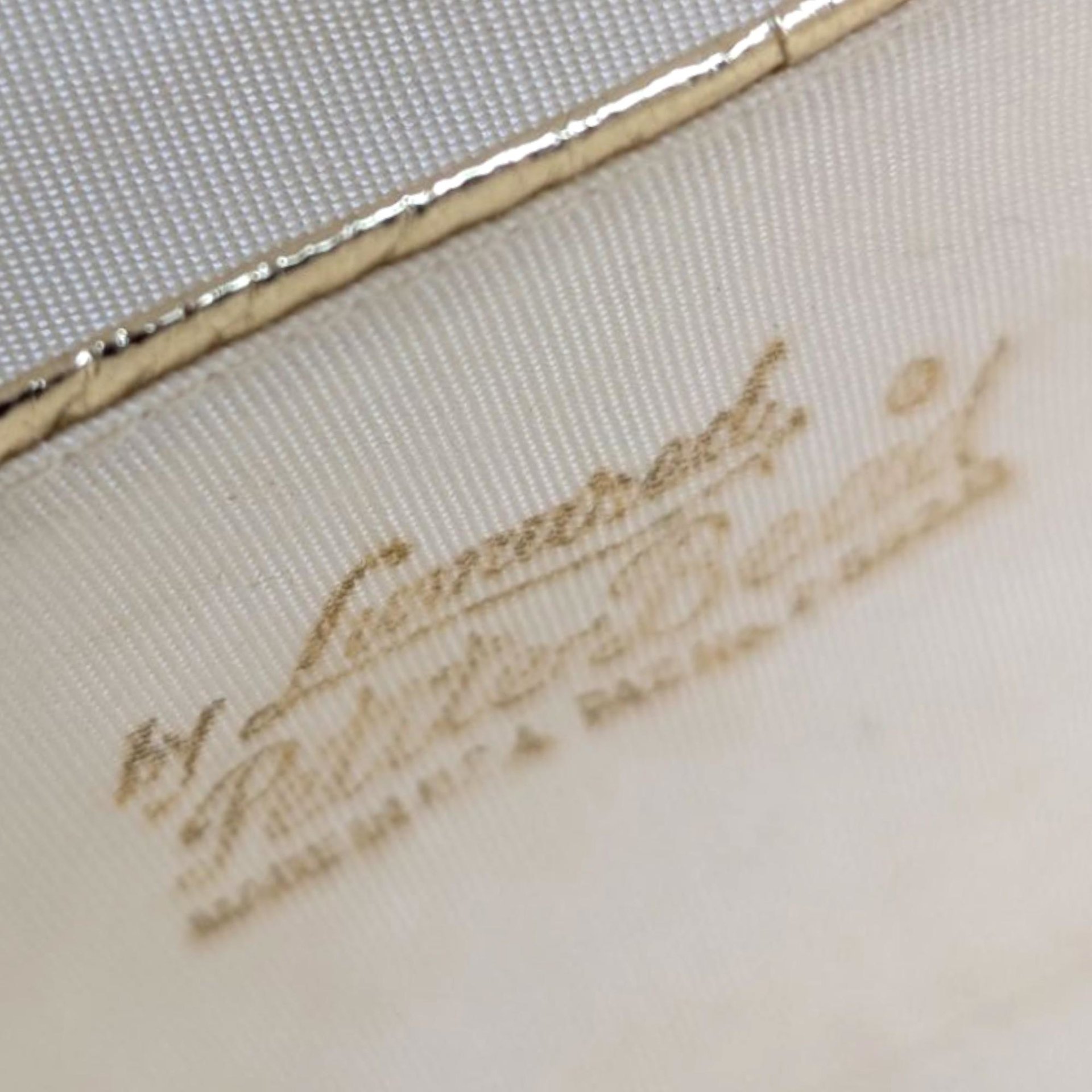 Vintage Cream and Gold Beaded Handbag