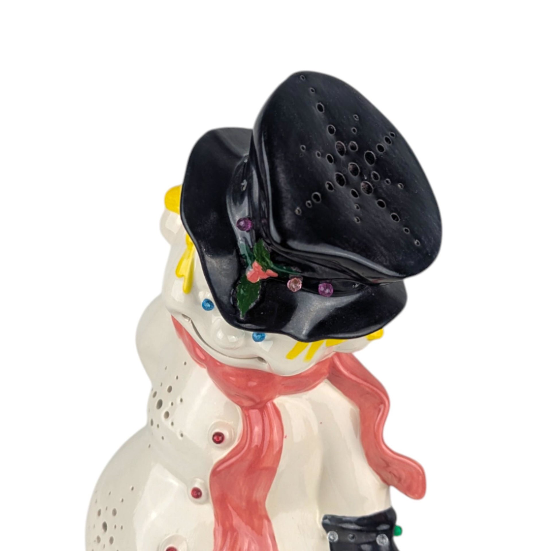 Vintage Handpainted Ceramic Snowman