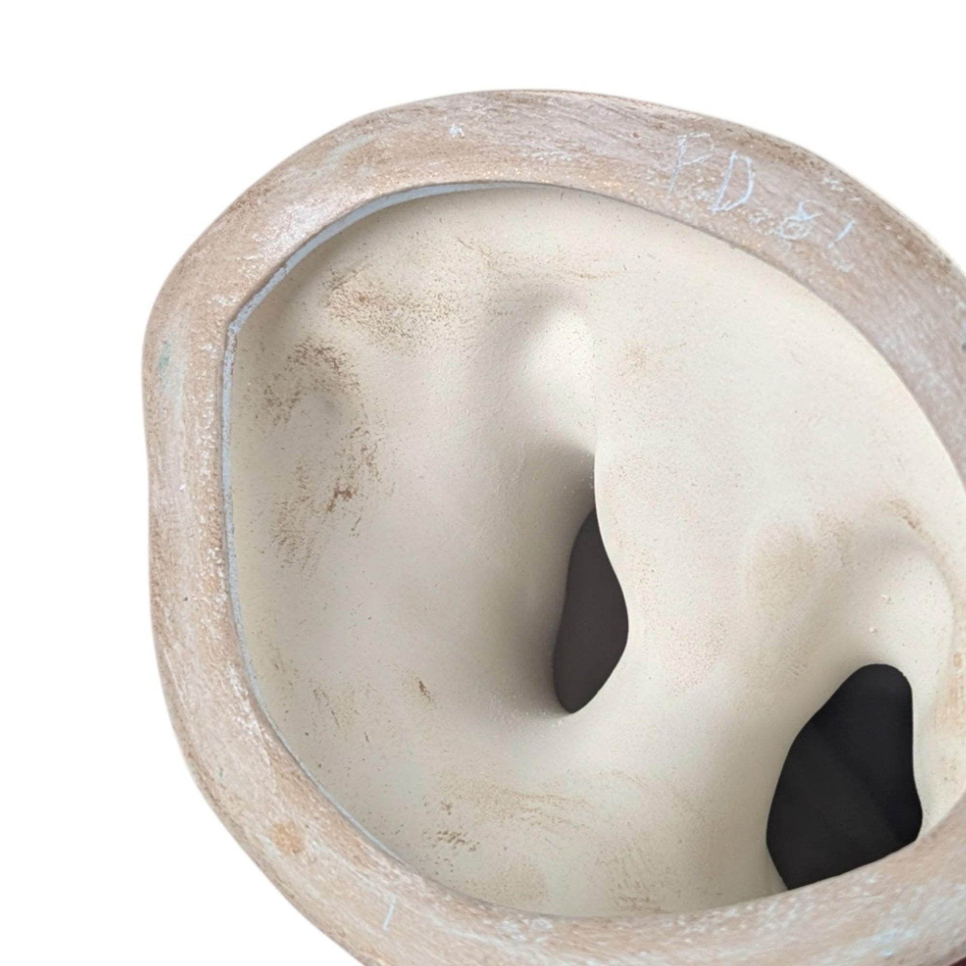 Vintage 1987 Signed Ceramic Santa Figures