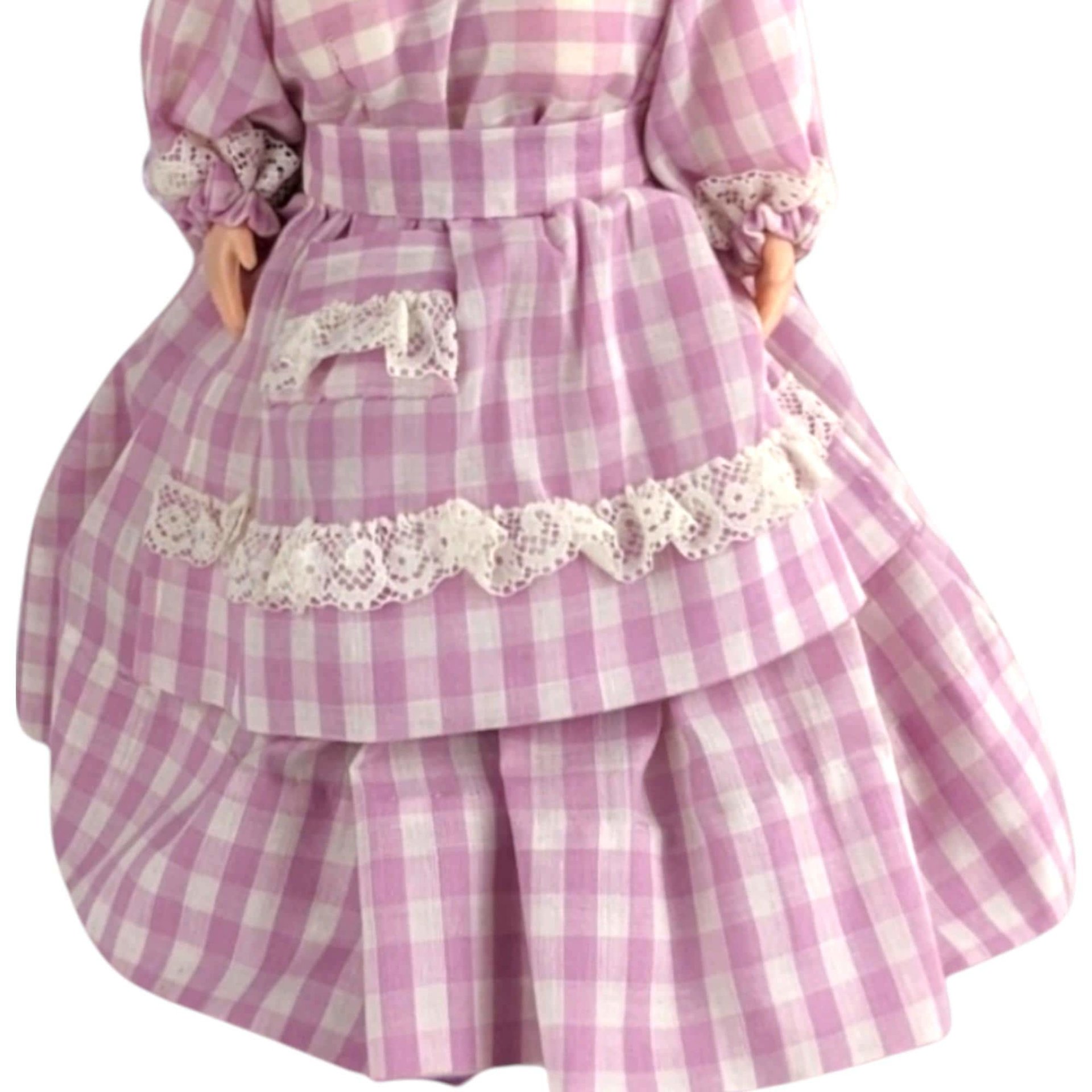 Vintage Handmade Soap Bottle Granny Doll