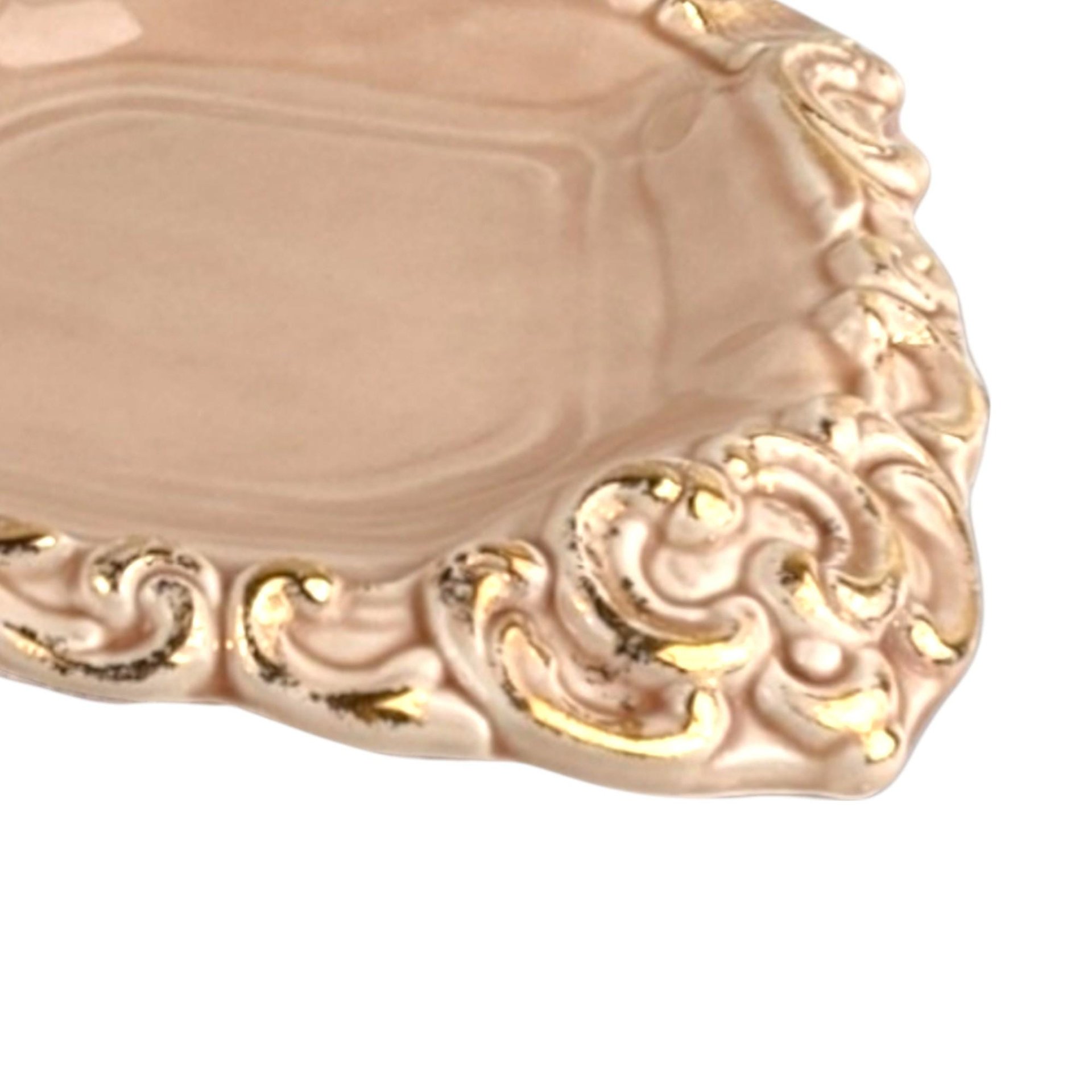 Vintage Pink Floraline Ashtray