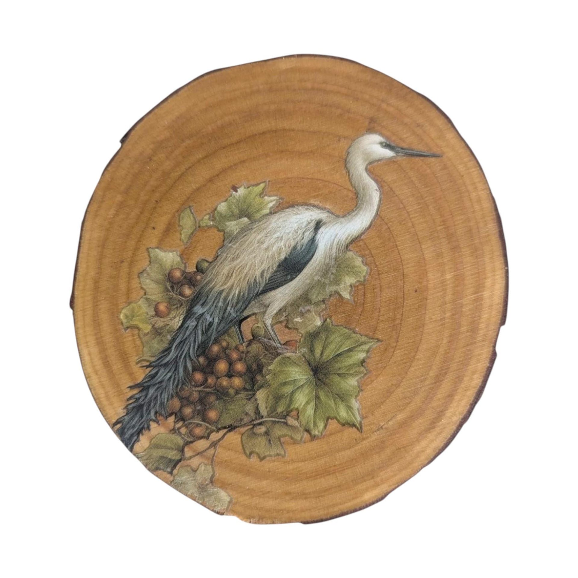 Vintage Handmade Nature Wood Slice Coasters, Set of 6