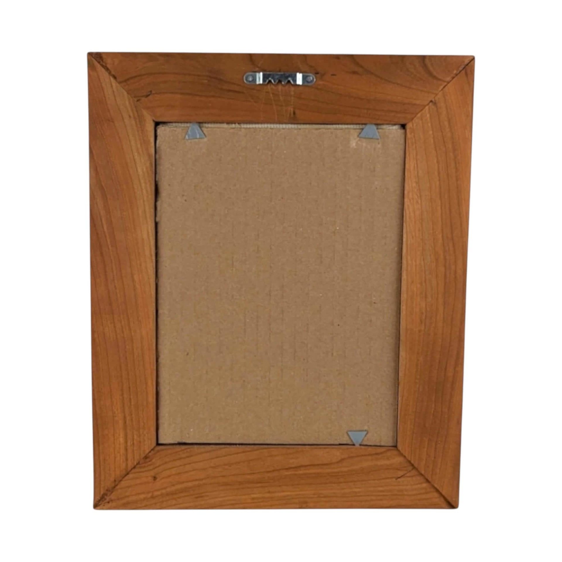 Vintage M.J. Hummel It Looks Like Rain: Framed Cross-stitch