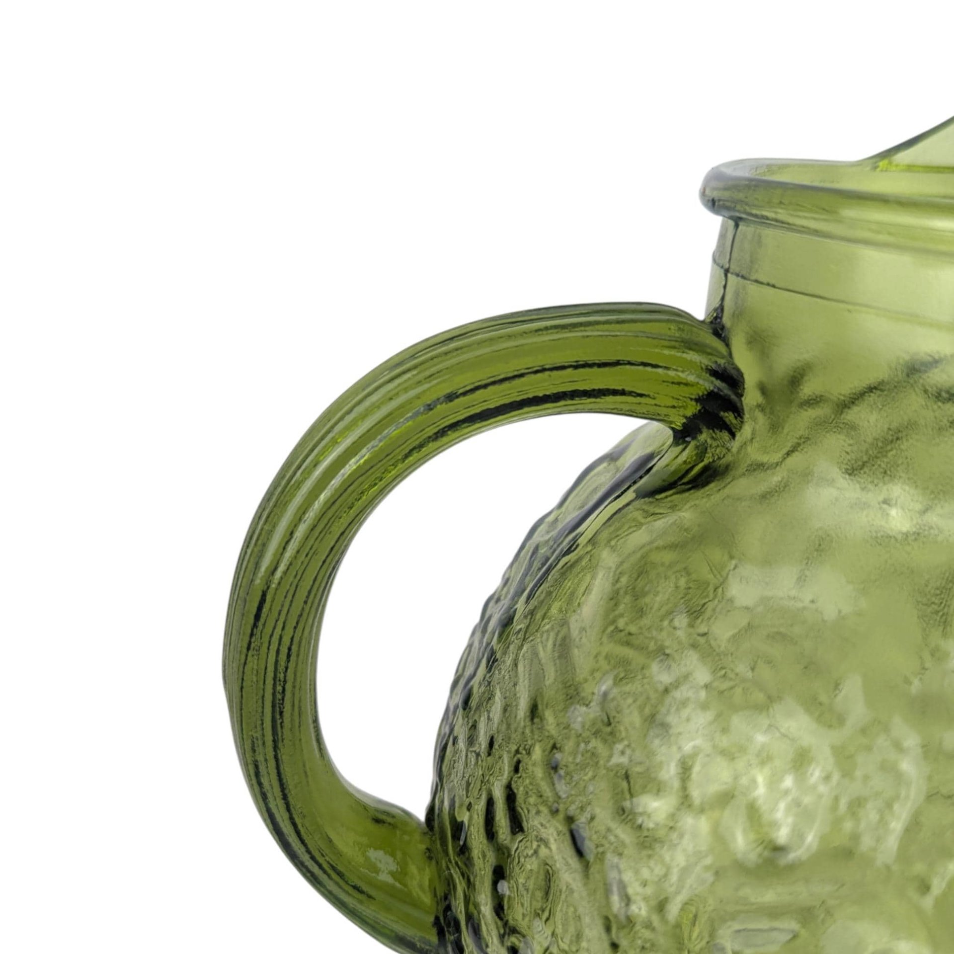 Vintage Anchor Hocking Soreno Green Glass Pitcher