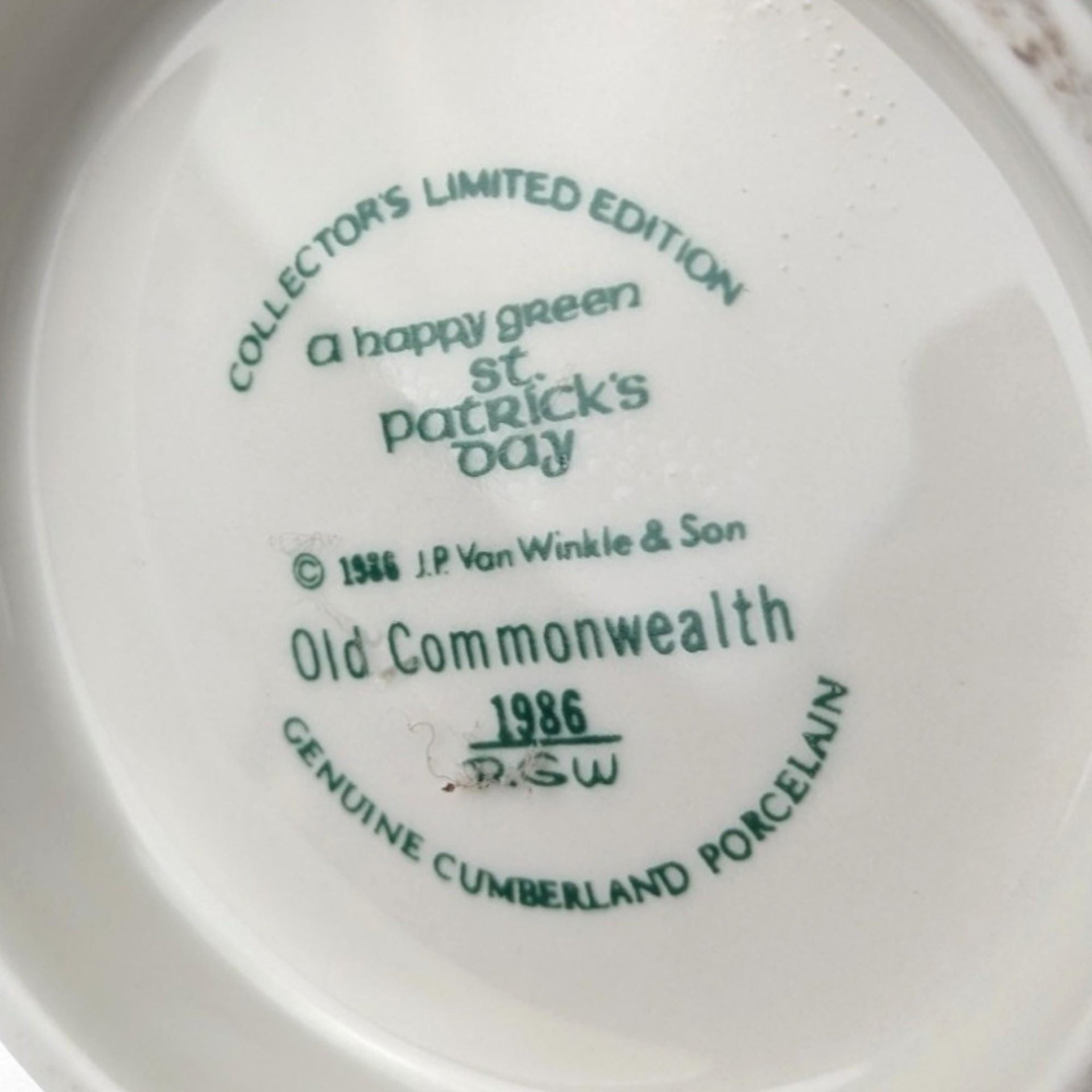 1986 Old Commonwealth St. Patrick's Day Decanter