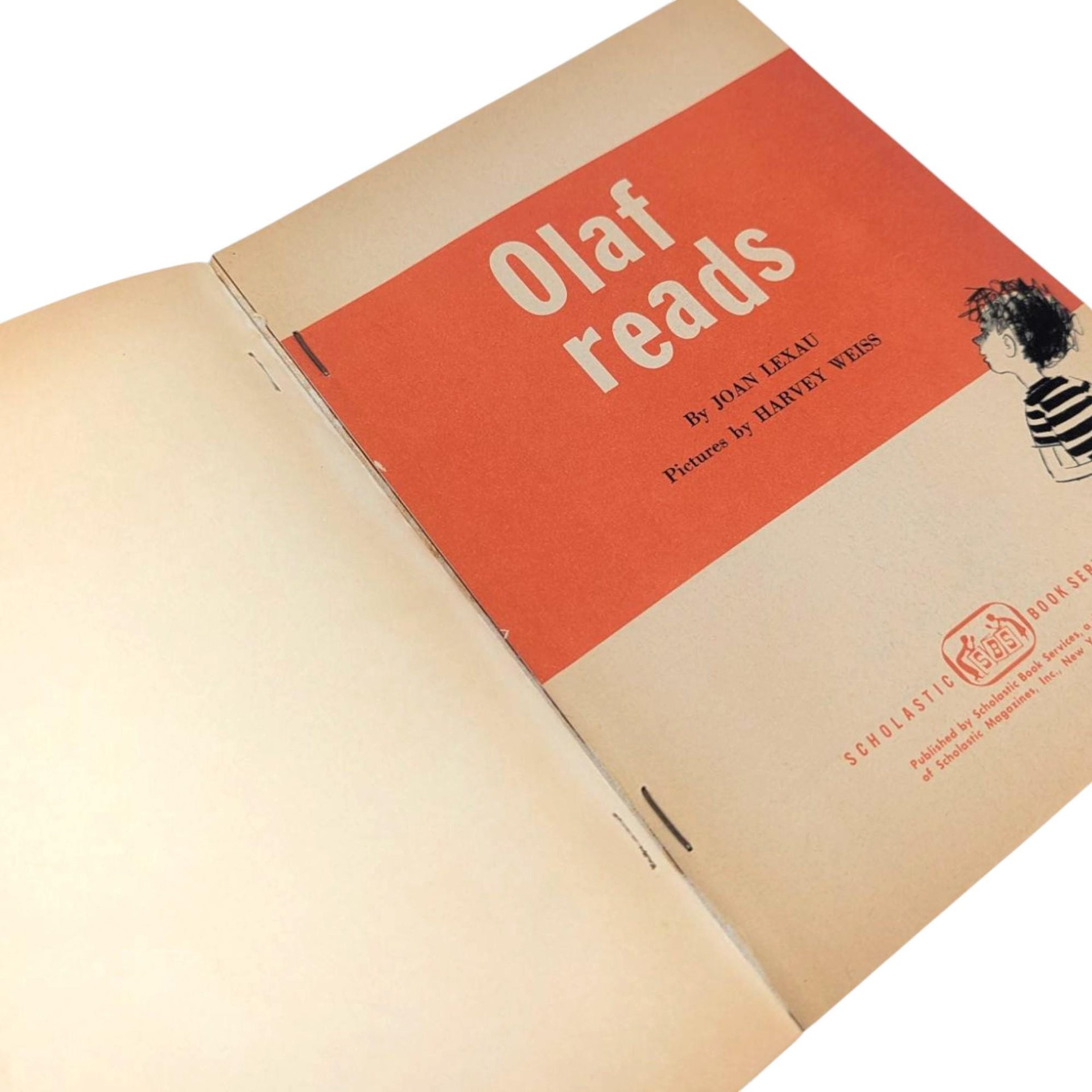 1961 Olaf Reads Softcover, Joan Lexau