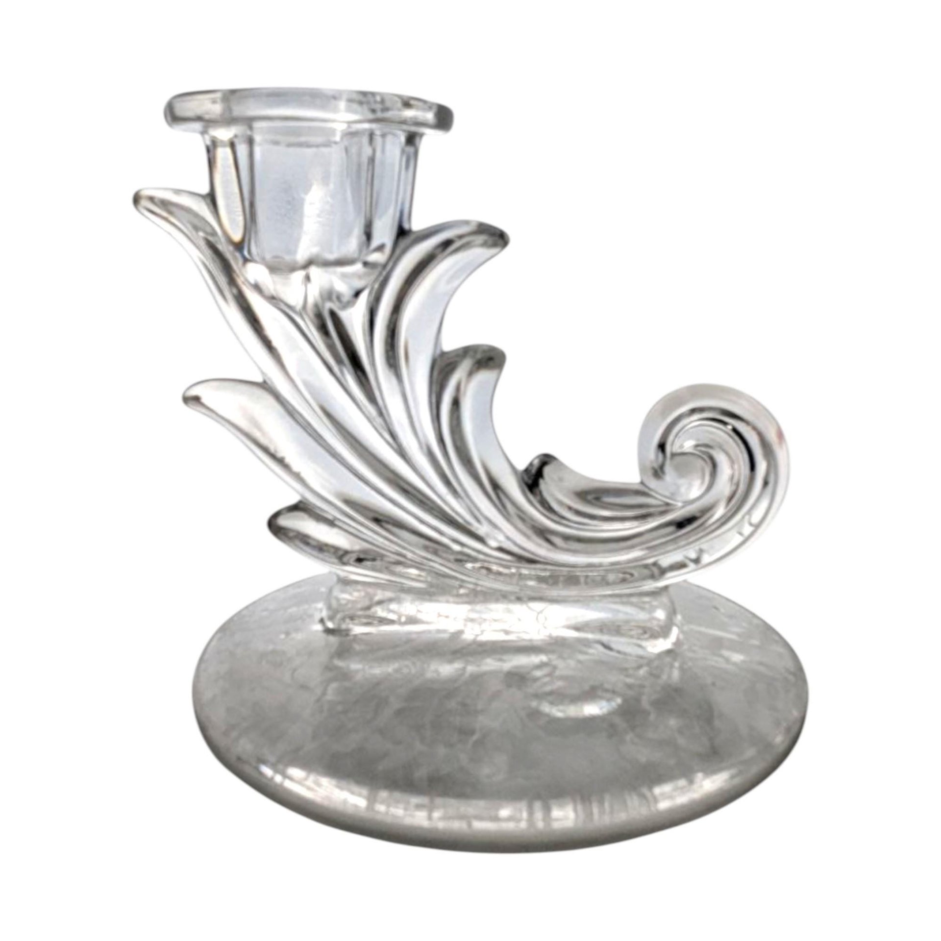 Vintage Fostoria Navarre Baroque Candlestick Holders