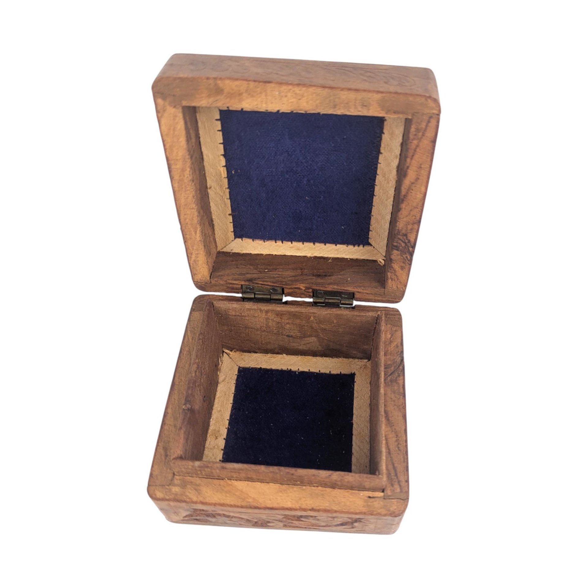 Vintage Rosewood Inlay Trinket Box