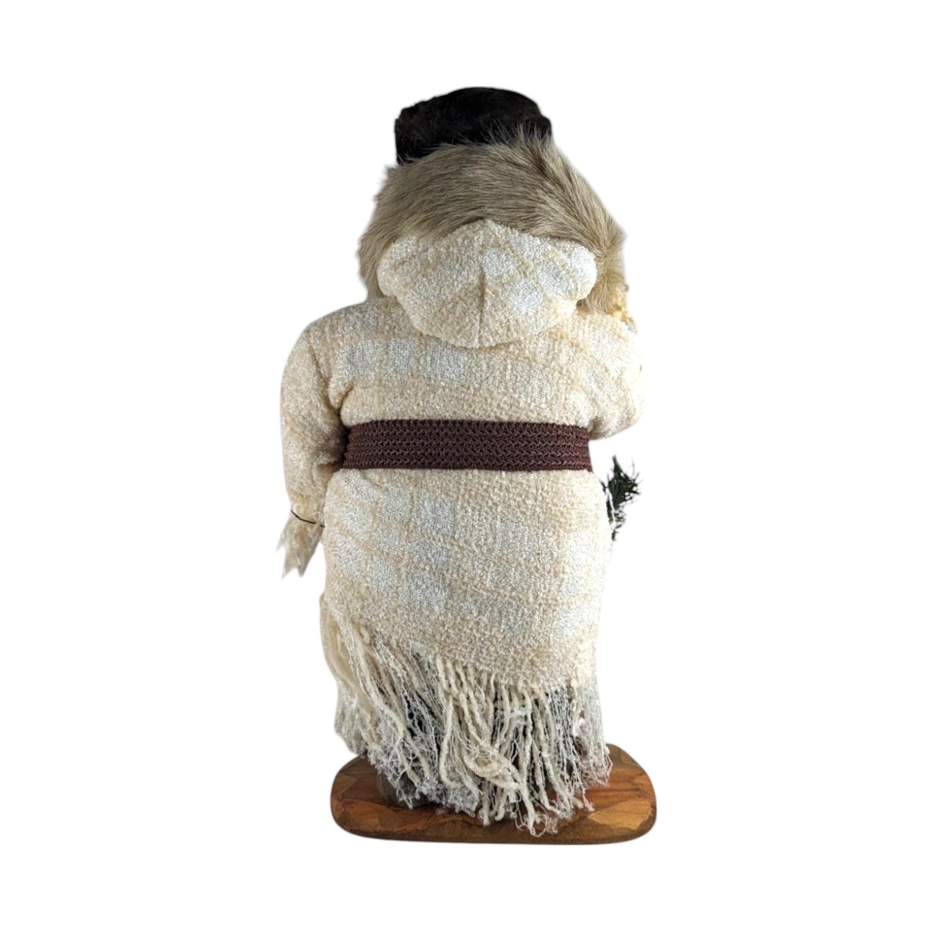 2000 Grandeur Noel Fabric Santa Claus Figurine