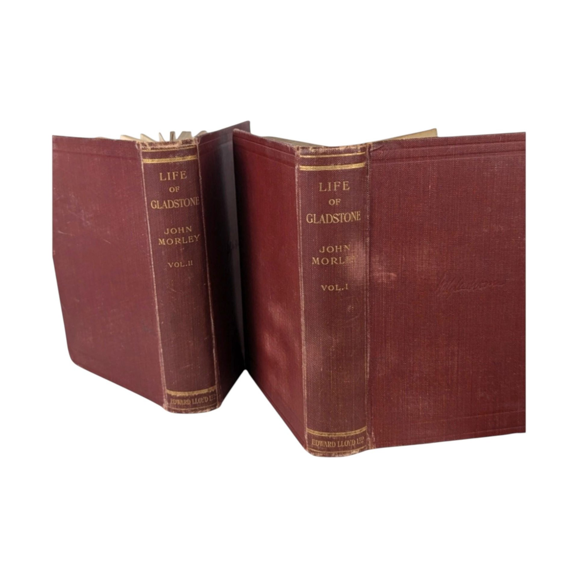 1908 Life of Gladstone Hardcover Set, John Morley