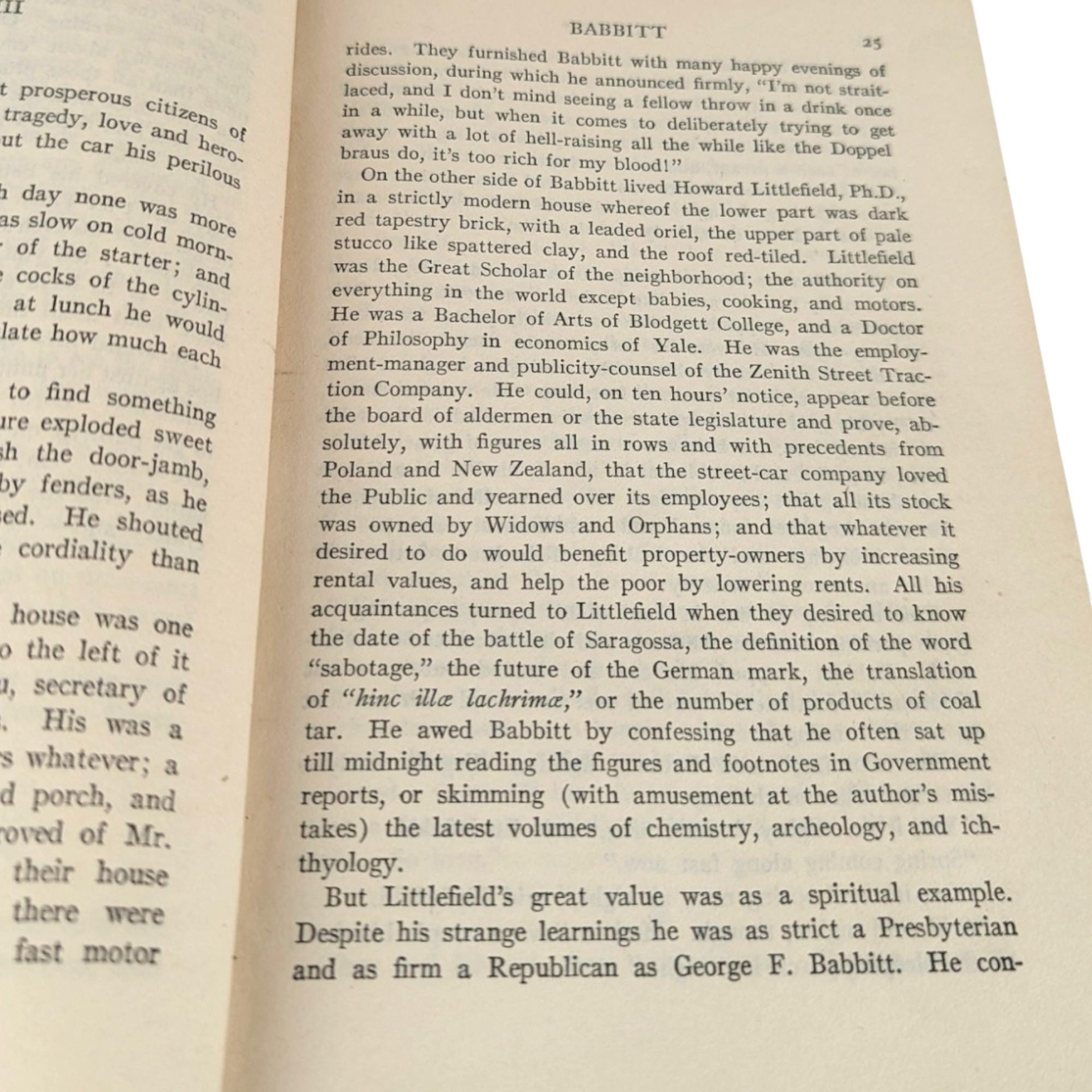 1922 Babbitt Hardcover: Sinclair Lewis