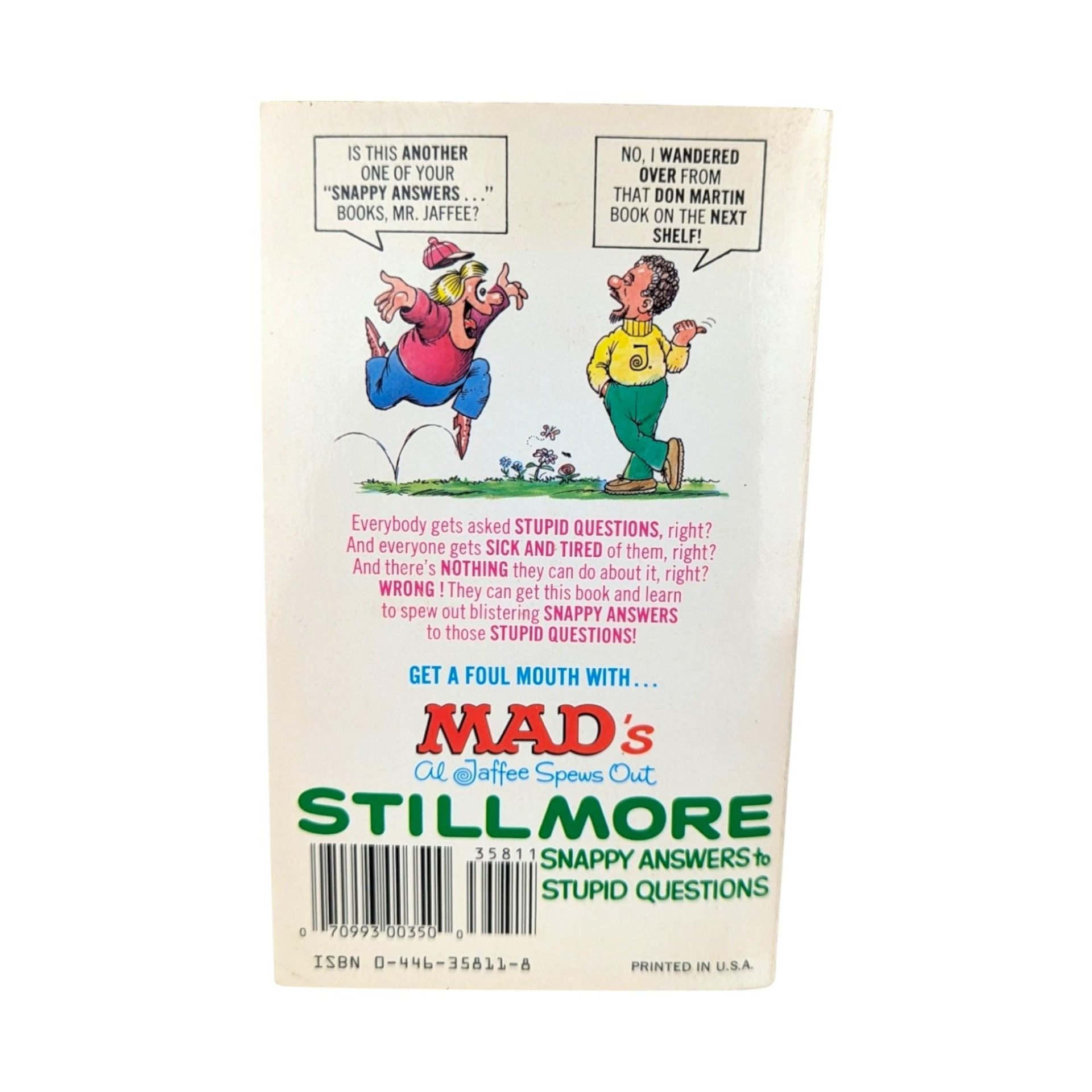 1988 Mad's Al Jaffee Snappy Answers to Stupid Questions