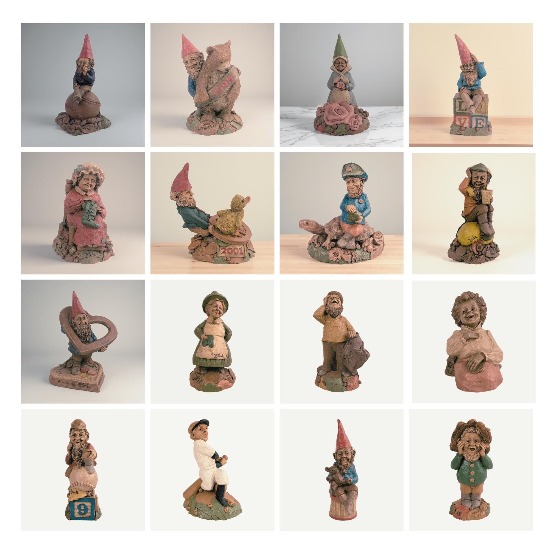 Vintage Signed and Unsigned Tom Clark Gnome Figurines: Your Choice
