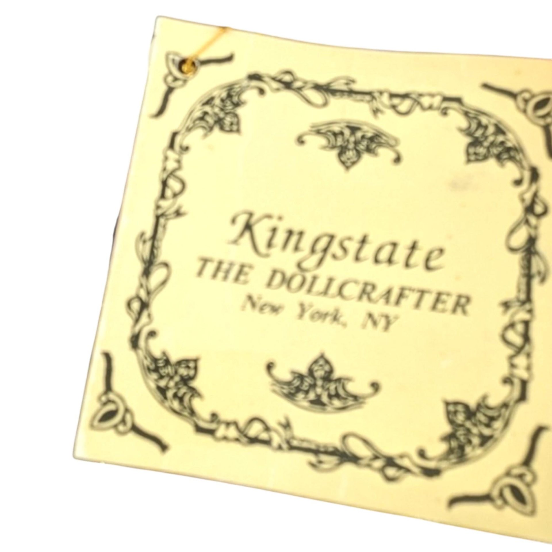 Vintage Kingstate Porcelain Doll: Purple Harlequin Jester