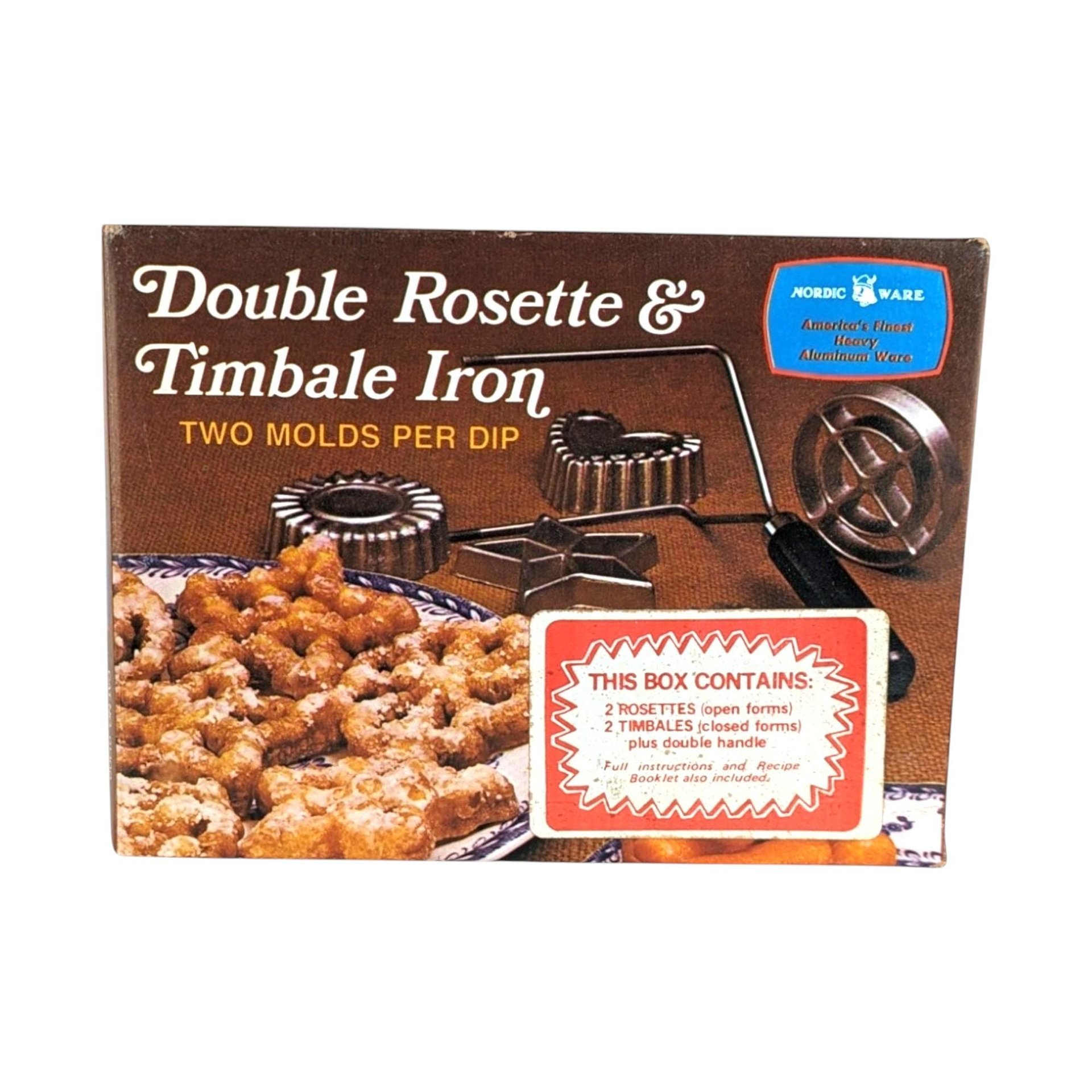 Vintage Nordic Ware Double Rosette Timbale Iron