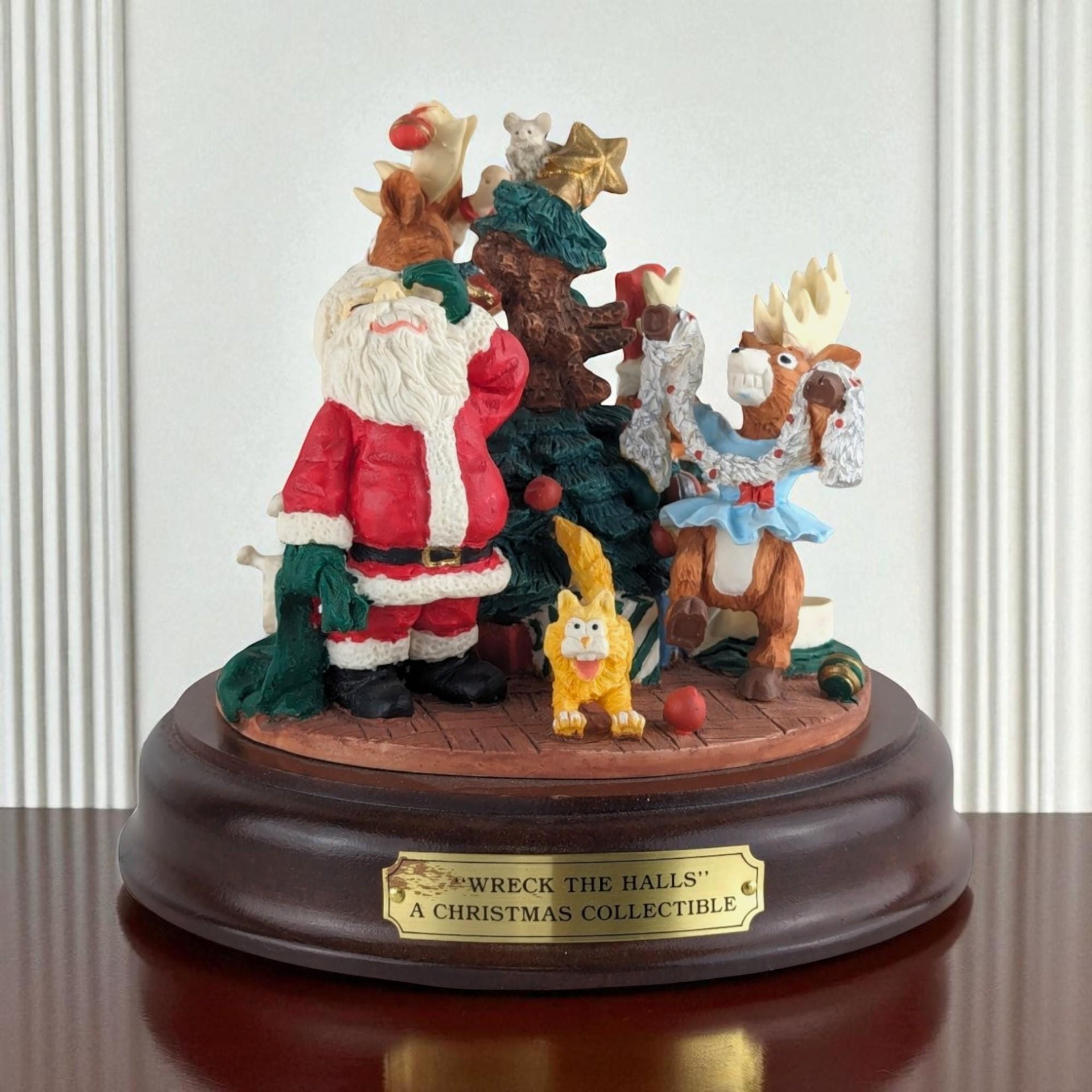 Vintage House of Lloyd Music Box: Wreck the Halls Christmas