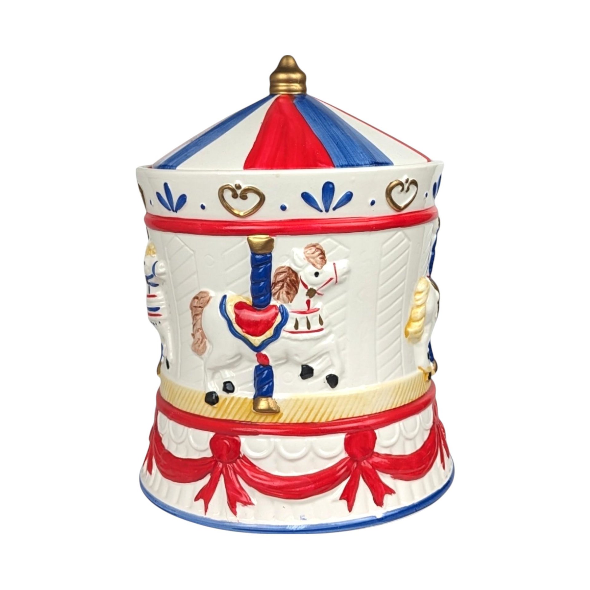 Vintage AMC Carousel Musical Cookie Jar