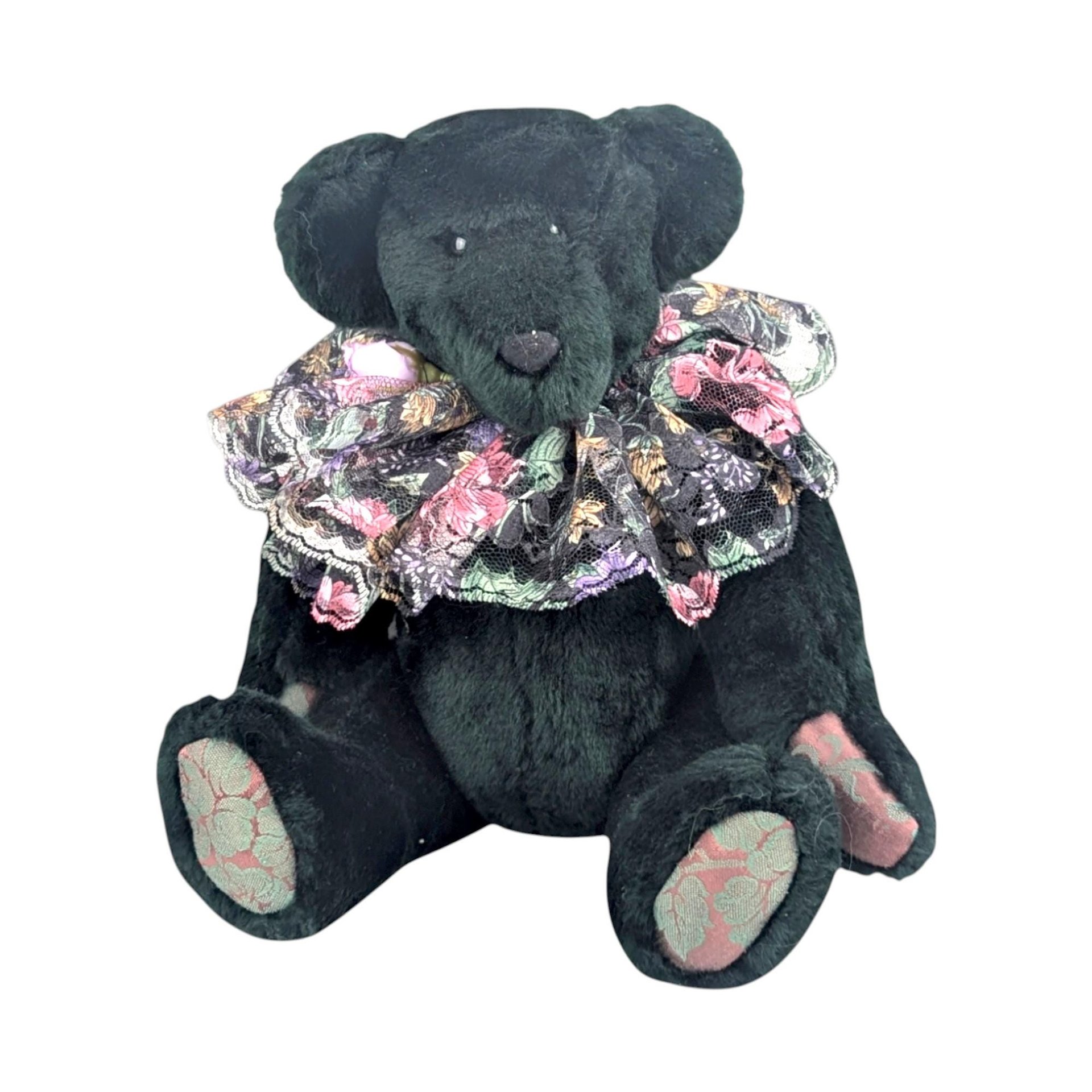 1994 Johnson Creations Green Plush Teddy Bear