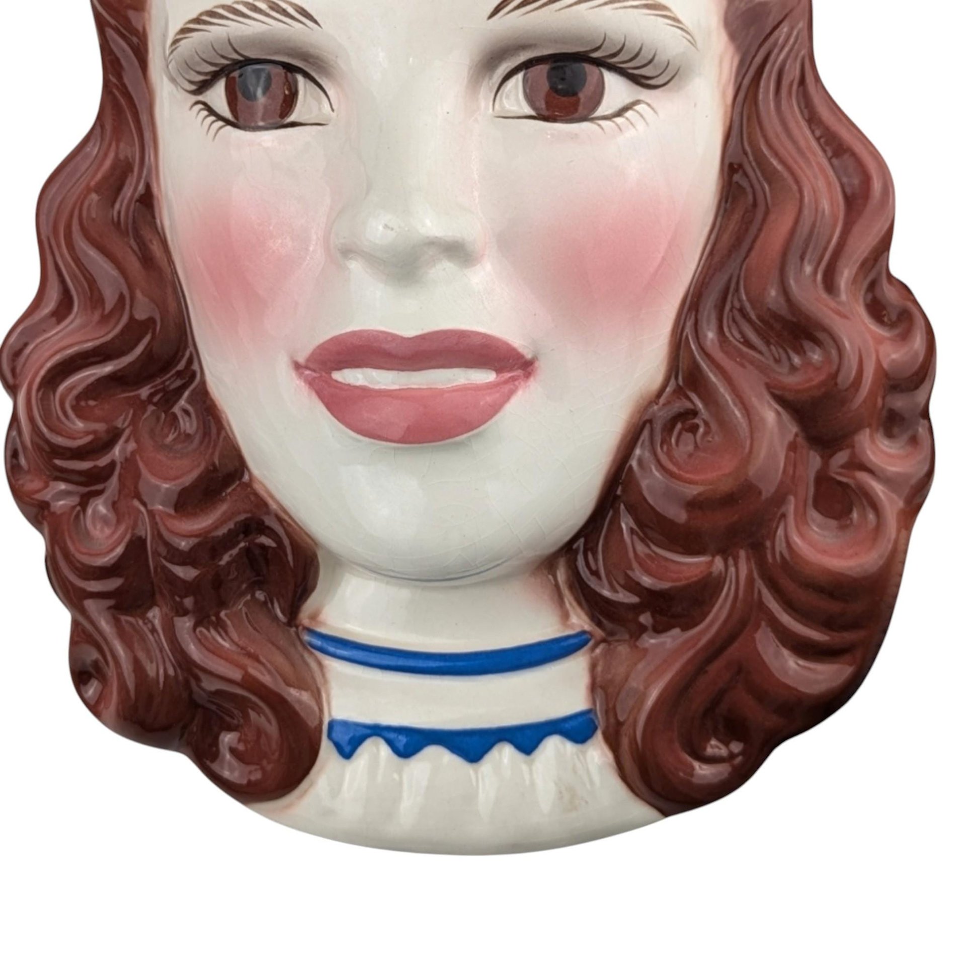 1995 Clay Art Wizard of Oz Dorothy Wall Mask