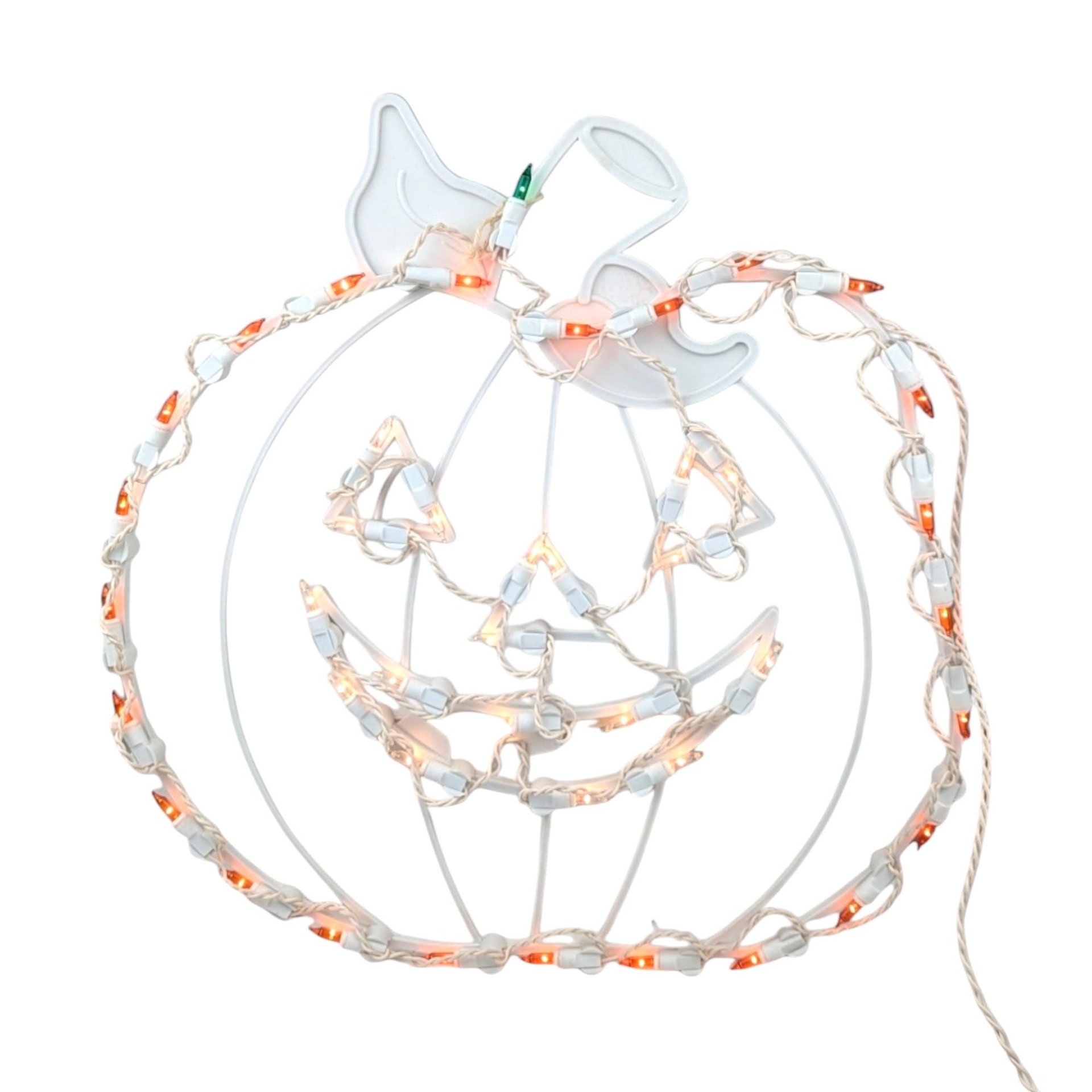 1995 Halloween Silhouettes Jack O'Lantern Light