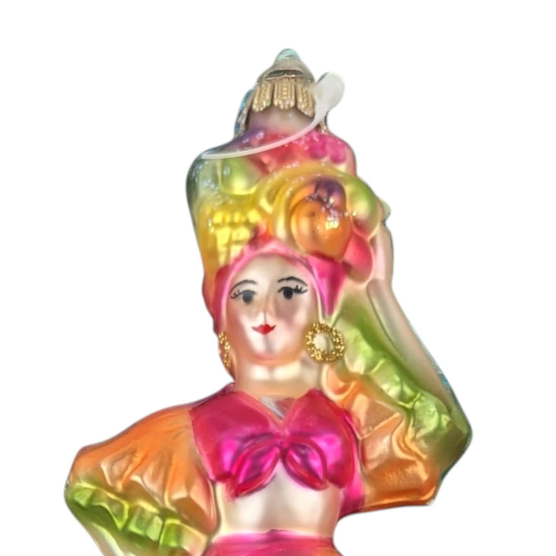 Vintage Midwest Importers Little Dancer Glass Ornament