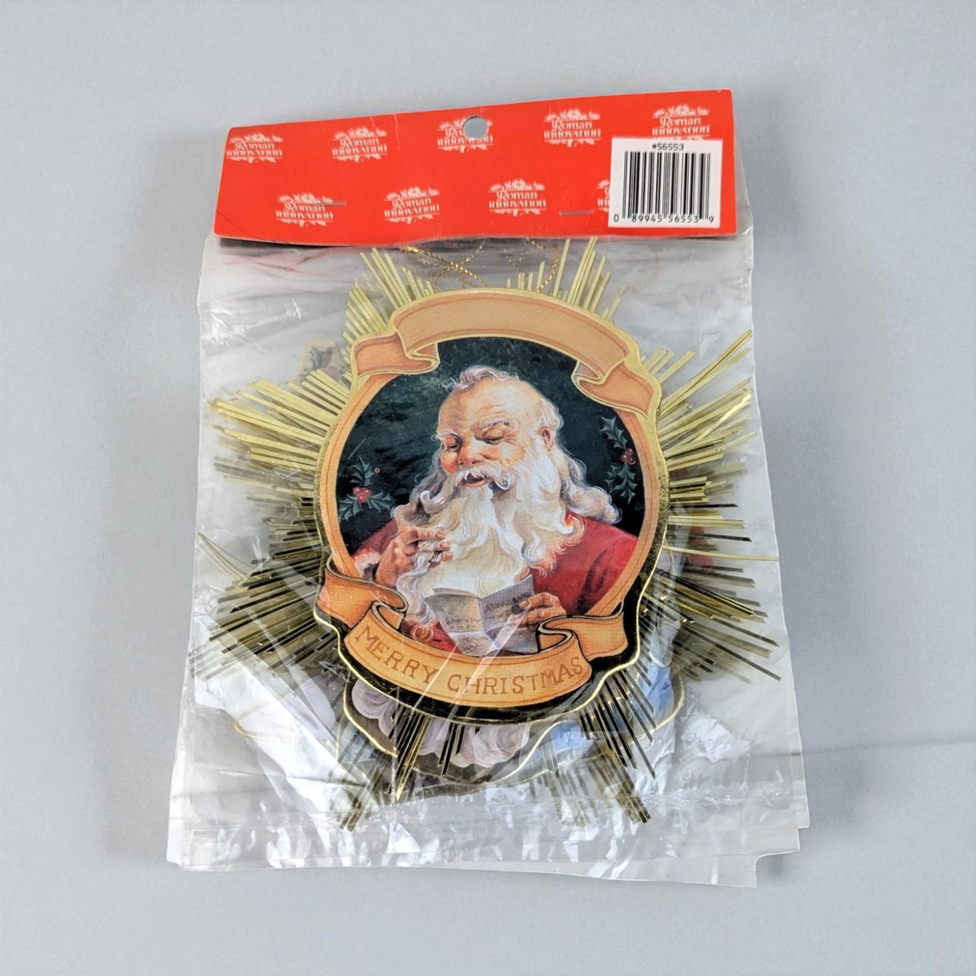 1991 Roman Inc Santa Starburst Ornament Set