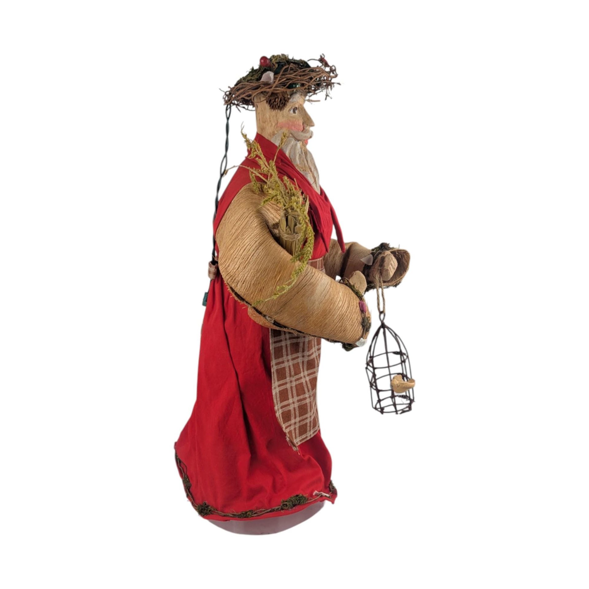 Vintage Silvestri Woodland Santa Tree Topper